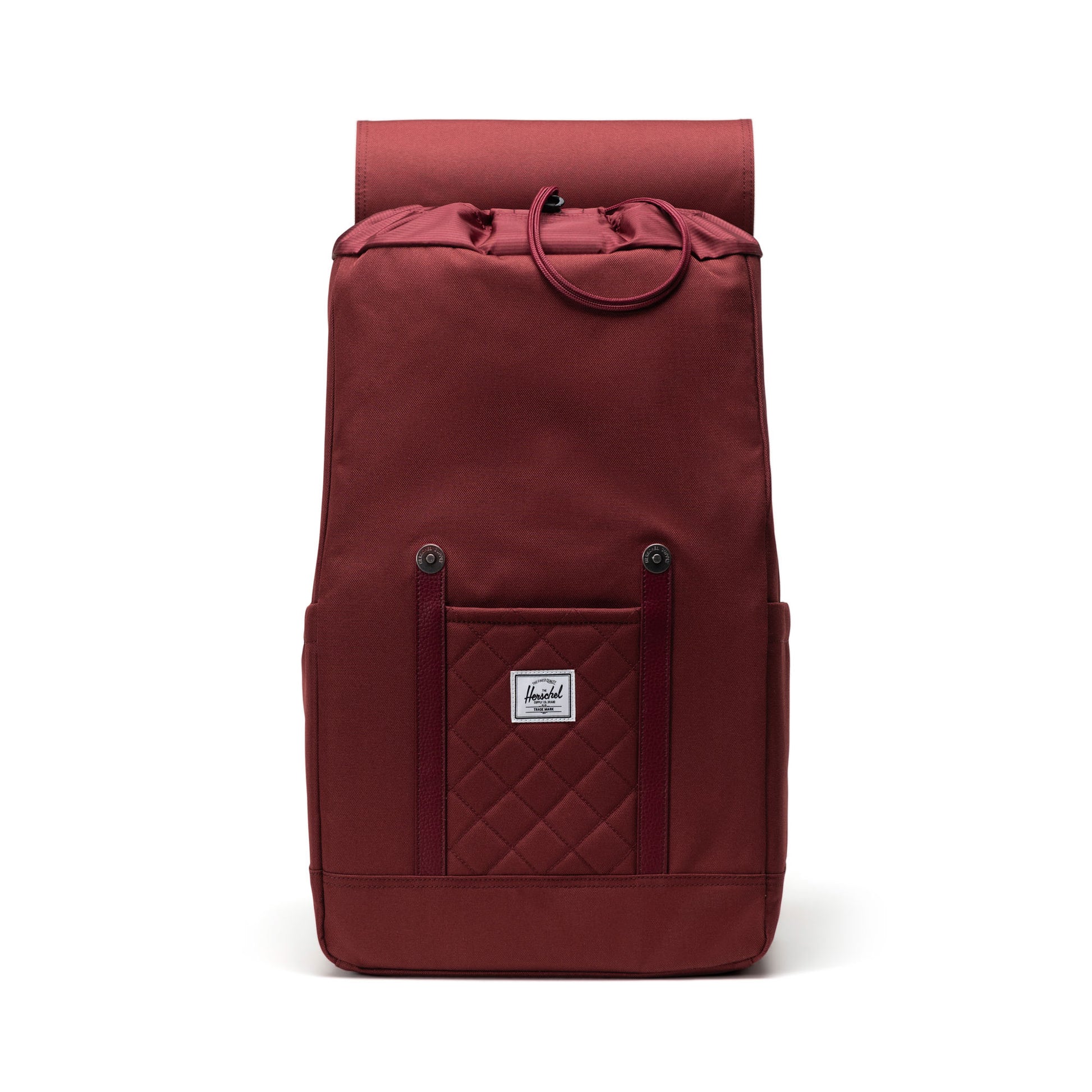 Mürdüm Kapitone Herschel Retreat Su İtici Kumaş 16" Laptop Uyumlu Mıknatıslı Kapama Sırt Çantası, 23 L