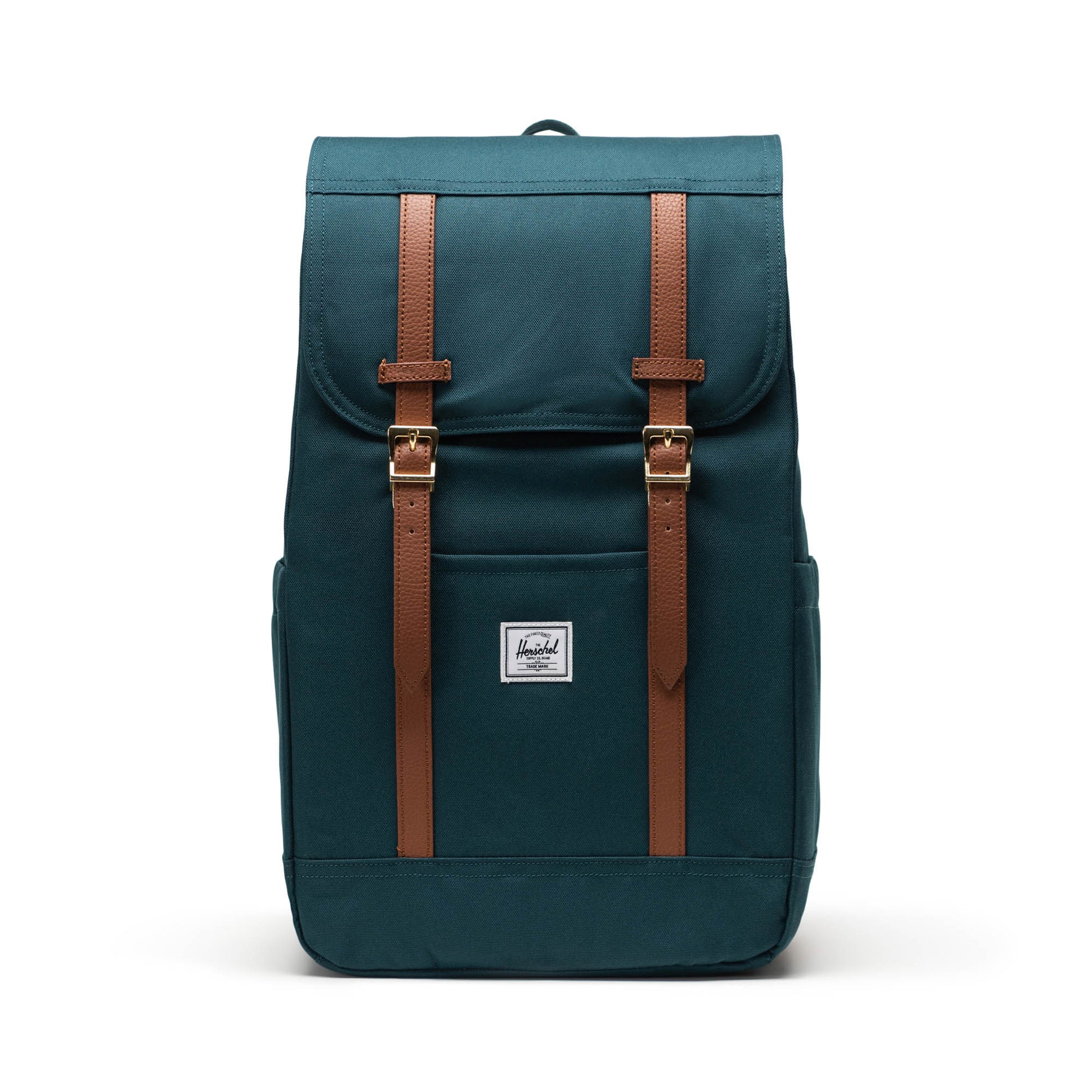 Petrol Mavisi Herschel Retreat Su İtici Kumaş 16" Laptop Uyumlu Mıknatıslı Kapama Sırt Çantası, 23 L