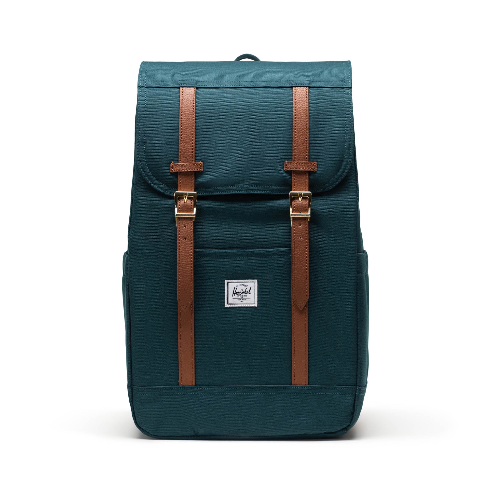 Petrol Mavisi Herschel Retreat Su İtici Kumaş 16" Laptop Uyumlu Mıknatıslı Kapama Sırt Çantası, 23 L