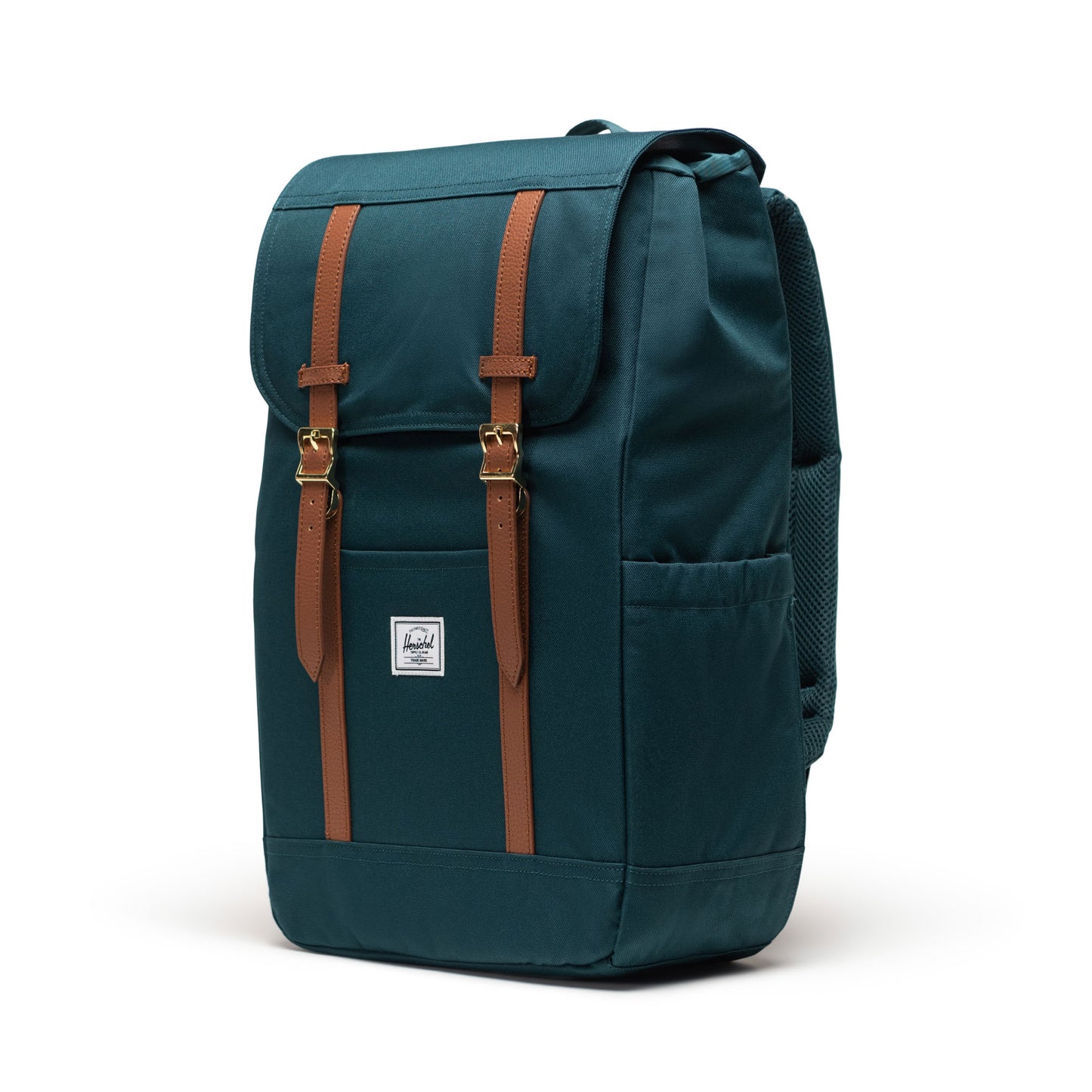 Petrol Mavisi Herschel Retreat Su İtici Kumaş 16" Laptop Uyumlu Mıknatıslı Kapama Sırt Çantası, 23 L