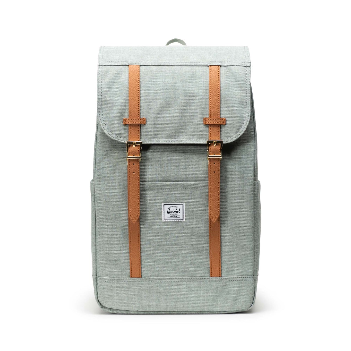 Kırçıllı Mint Yeşili Herschel Retreat Su İtici Kumaş 16" Laptop Uyumlu Mıknatıslı Kapama Sırt Çantası, 23 L
