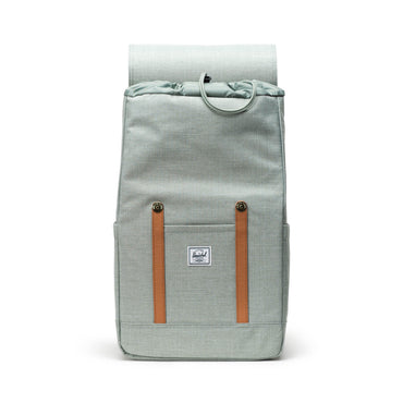 Kırçıllı Mint Yeşili Herschel Retreat Su İtici Kumaş 16" Laptop Uyumlu Mıknatıslı Kapama Sırt Çantası, 23 L