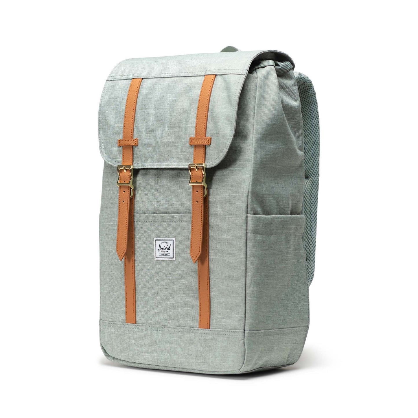 Kırçıllı Mint Yeşili Herschel Retreat Su İtici Kumaş 16" Laptop Uyumlu Mıknatıslı Kapama Sırt Çantası, 23 L