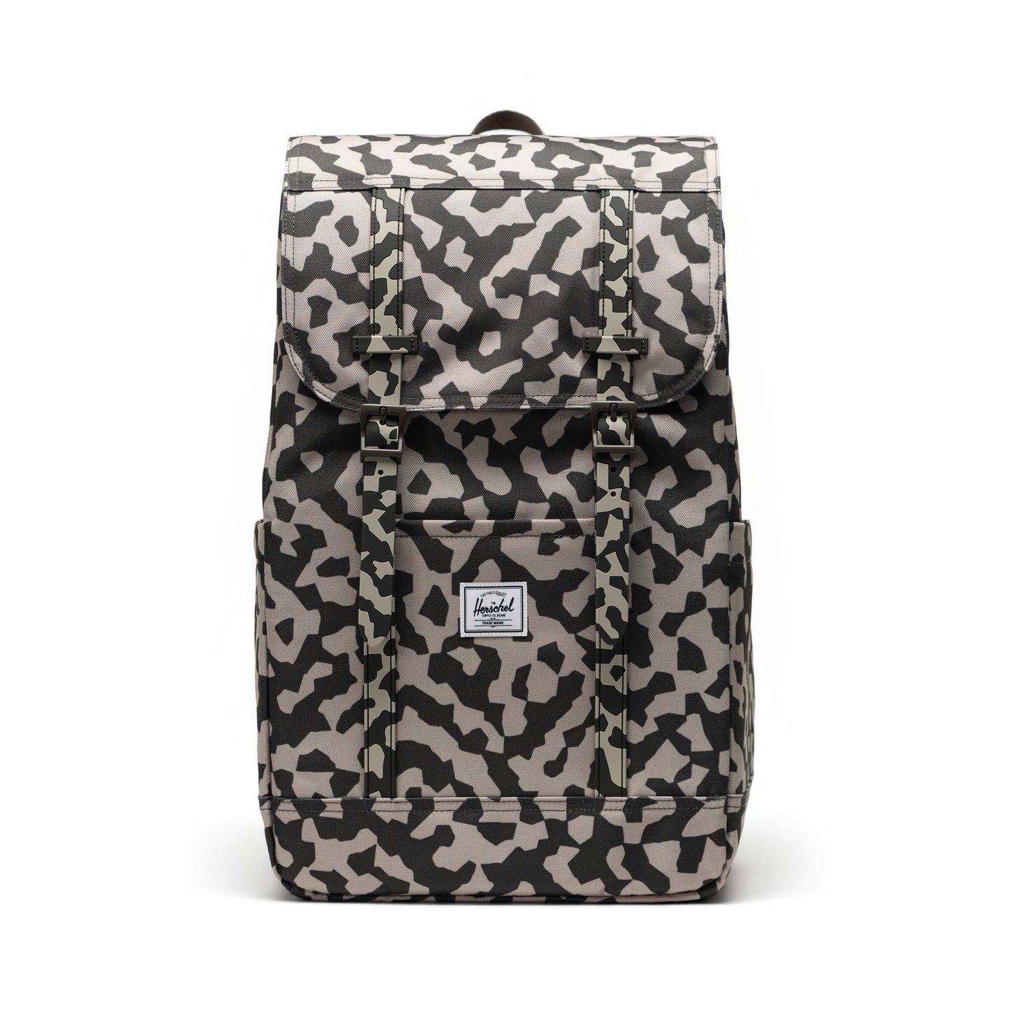 Grafit Siyah - Beyaz Herschel Retreat Su İtici Kumaş 16" Laptop Uyumlu Mıknatıslı Kapama Sırt Çantası, 23 L