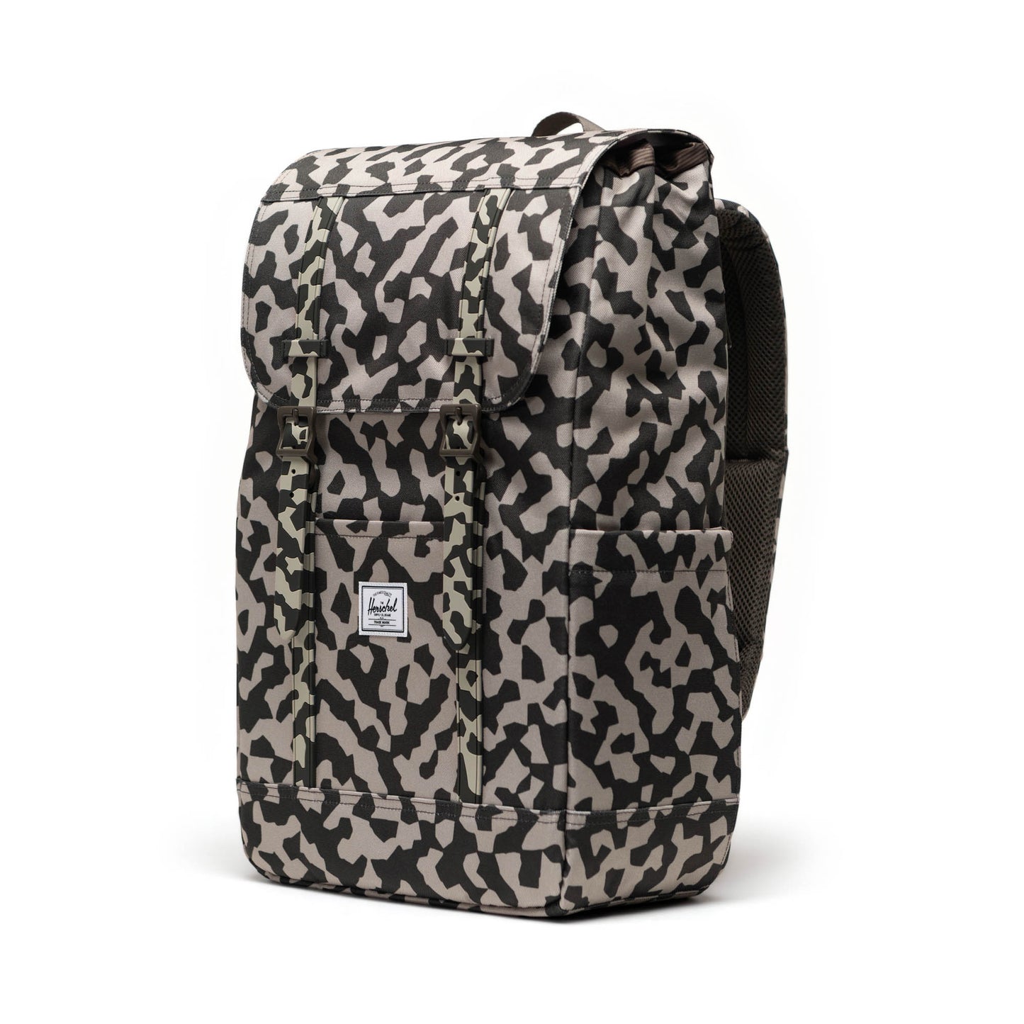 Grafit Siyah - Beyaz Herschel Retreat Su İtici Kumaş 16" Laptop Uyumlu Mıknatıslı Kapama Sırt Çantası, 23 L