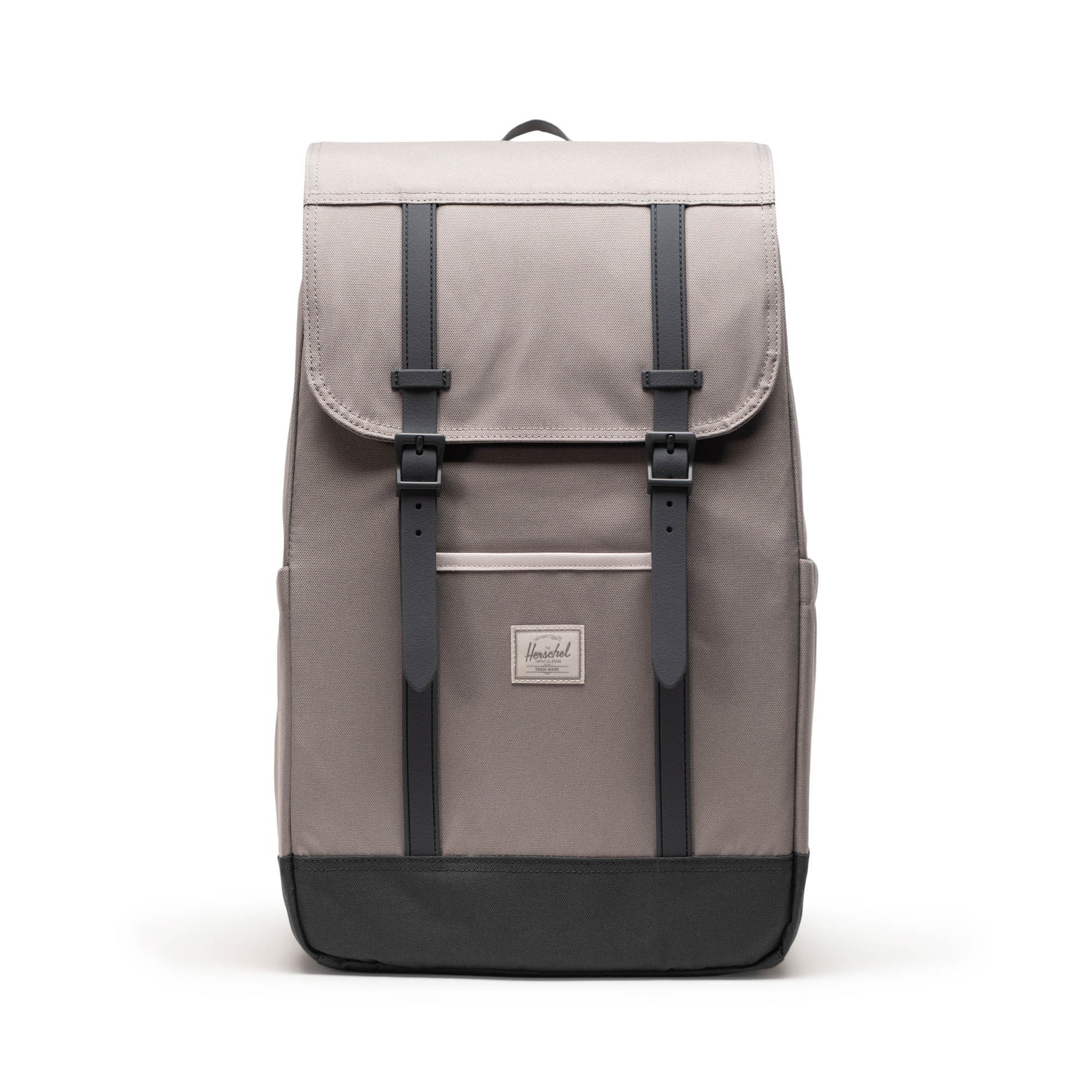 Gri Antrasit Herschel Retreat Su İtici Kumaş 16" Laptop Uyumlu Mıknatıslı Kapama Sırt Çantası, 23 L