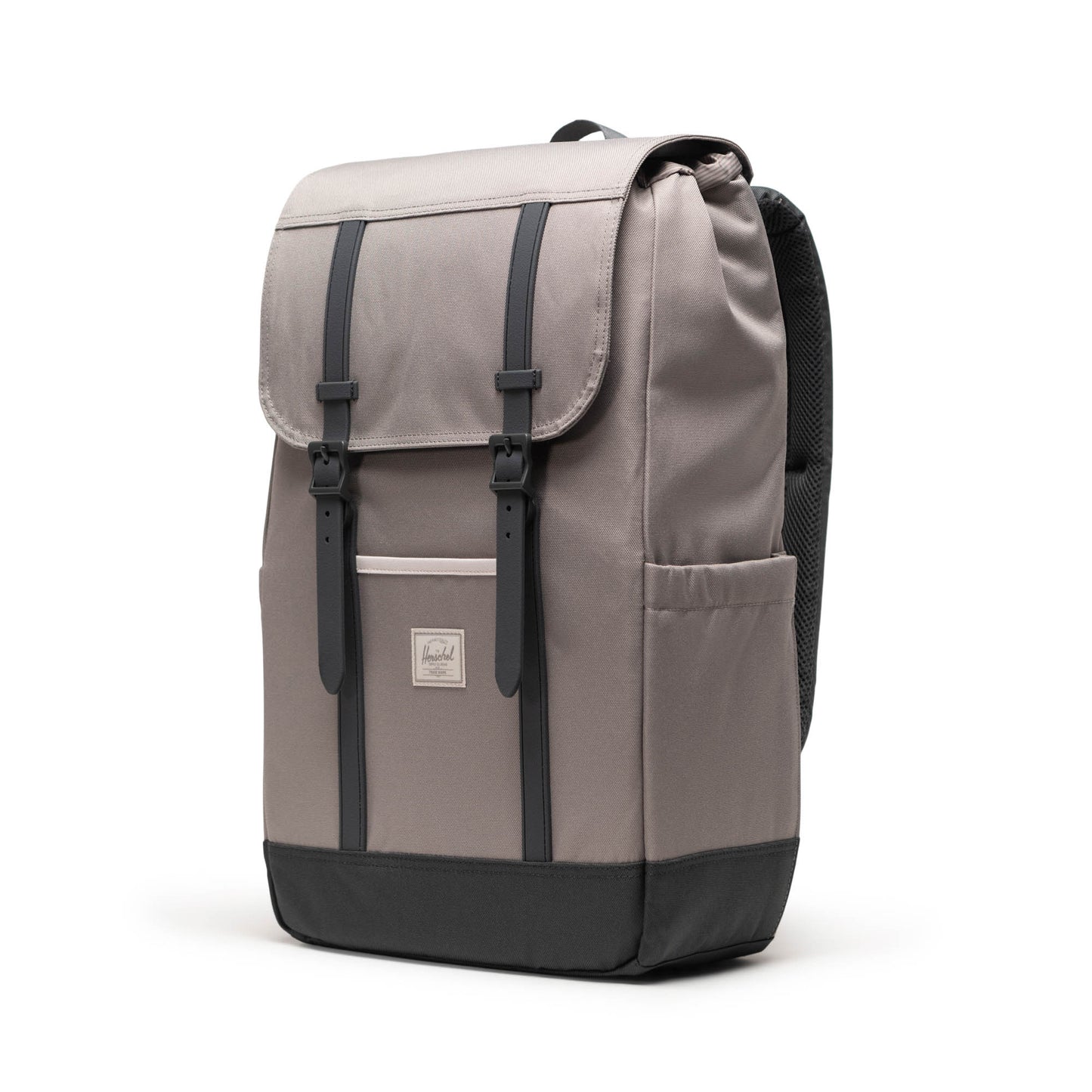 Gri Antrasit Herschel Retreat Su İtici Kumaş 16" Laptop Uyumlu Mıknatıslı Kapama Sırt Çantası, 23 L