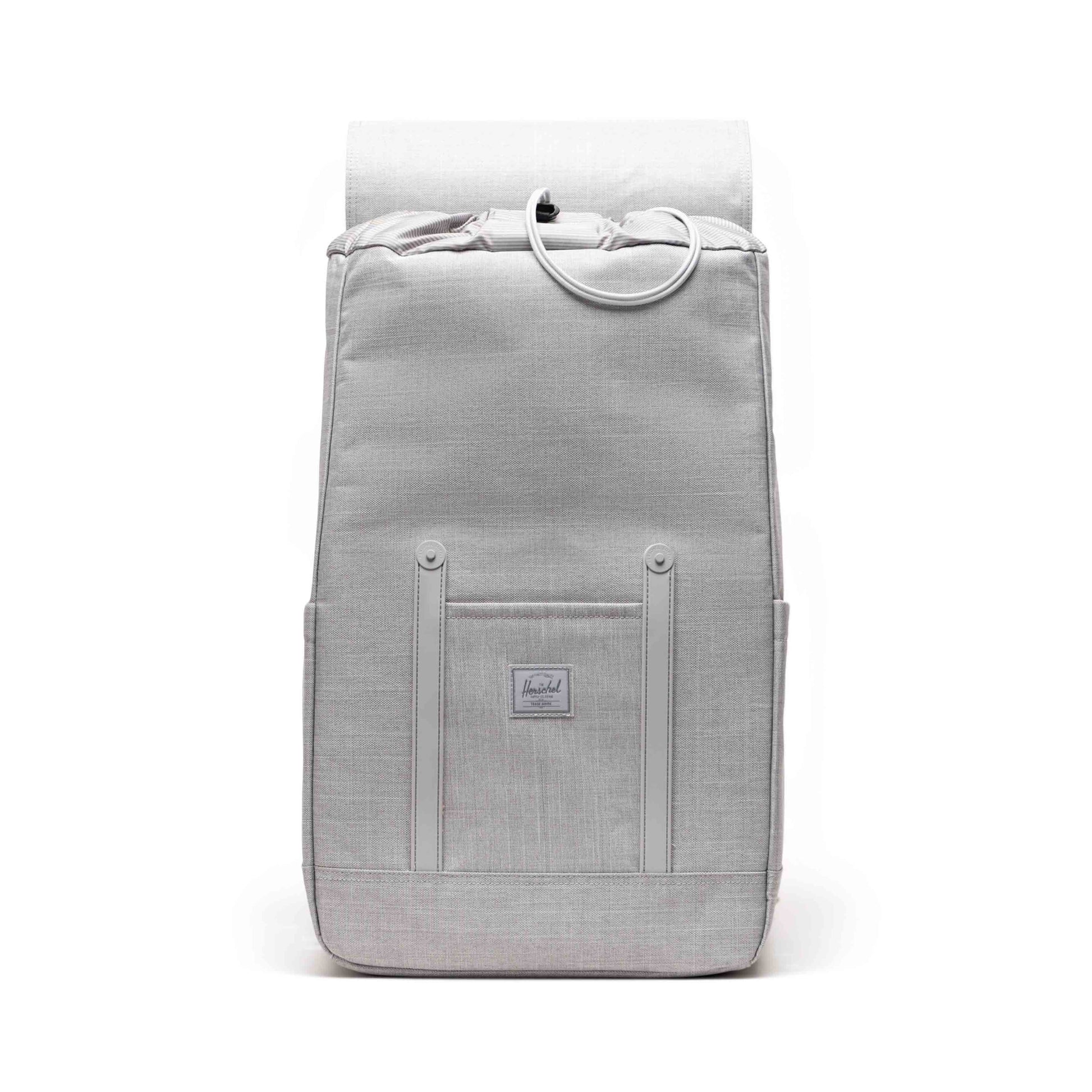 Kırçıllı Keten Gri Herschel Retreat Su İtici Kumaş 16" Laptop Uyumlu Mıknatıslı Kapama Sırt Çantası, 23 L