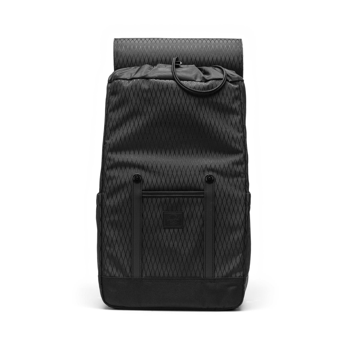 Elmas Dokulu Siyah Herschel Retreat Su İtici Kumaş 16" Laptop Uyumlu Mıknatıslı Kapama Sırt Çantası, 23 L