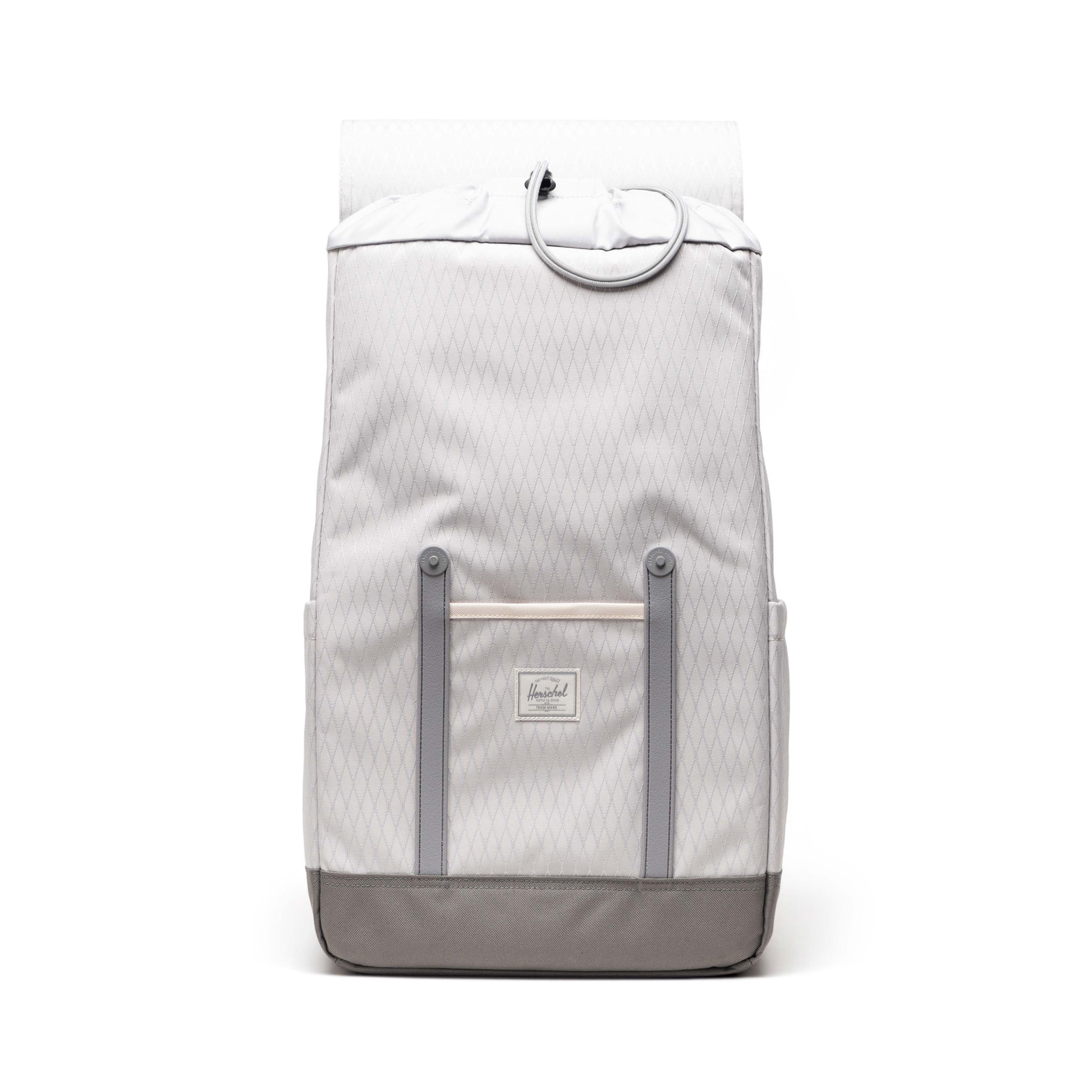 Elmas Dokulu Gri Herschel Retreat Su İtici Kumaş 16" Laptop Uyumlu Mıknatıslı Kapama Sırt Çantası, 23 L