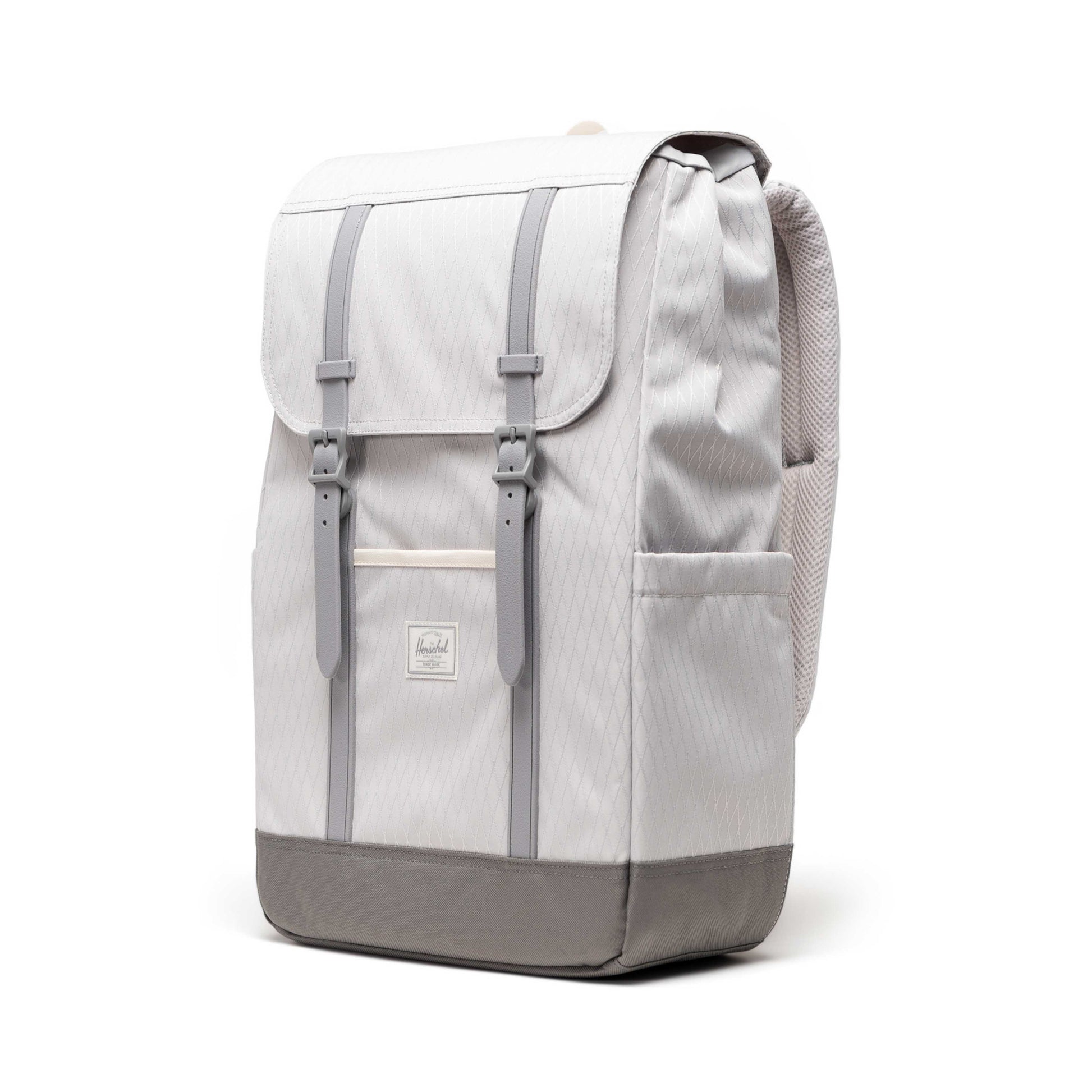 Elmas Dokulu Gri Herschel Retreat Su İtici Kumaş 16" Laptop Uyumlu Mıknatıslı Kapama Sırt Çantası, 23 L
