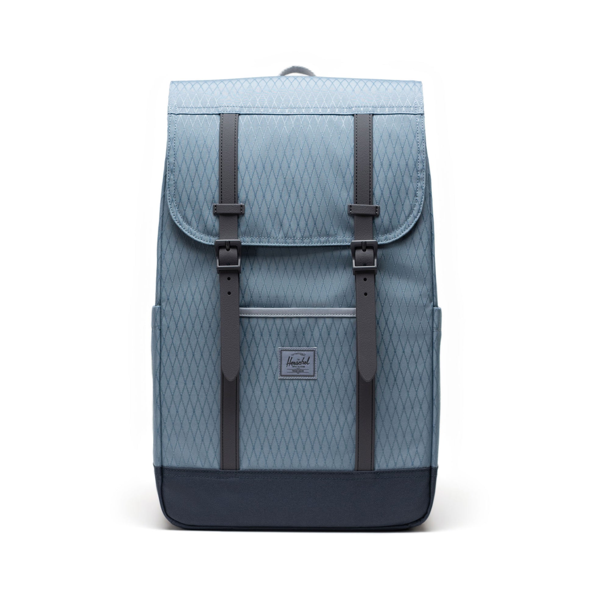 Elmas Dokulu Puslu Mavi Herschel Retreat Su İtici Kumaş 16" Laptop Uyumlu Mıknatıslı Kapama Sırt Çantası, 23 L