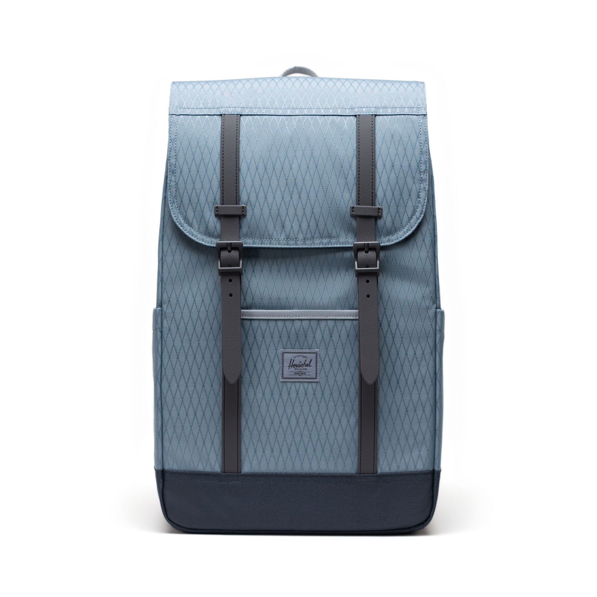Elmas Dokulu Puslu Mavi Herschel Retreat Su İtici Kumaş 16" Laptop Uyumlu Mıknatıslı Kapama Sırt Çantası, 23 L