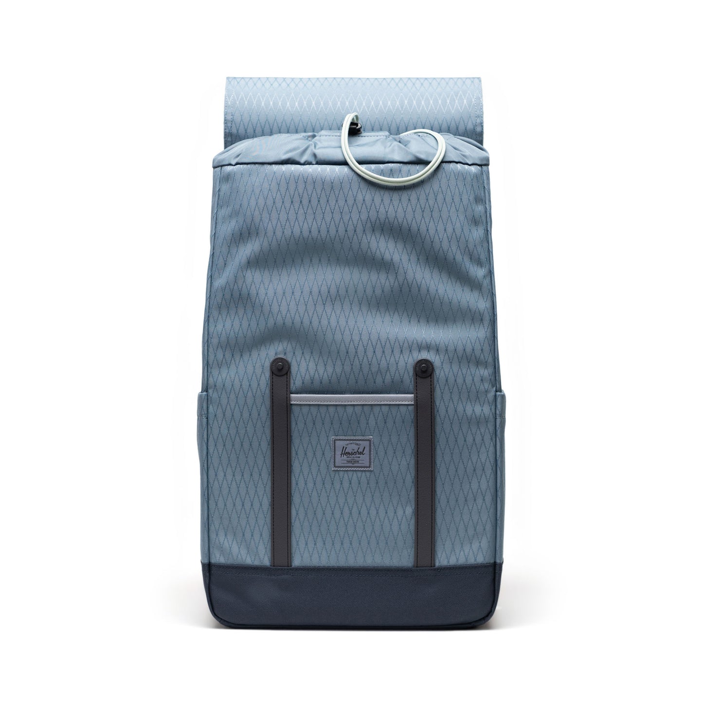 Elmas Dokulu Puslu Mavi Herschel Retreat Su İtici Kumaş 16" Laptop Uyumlu Mıknatıslı Kapama Sırt Çantası, 23 L
