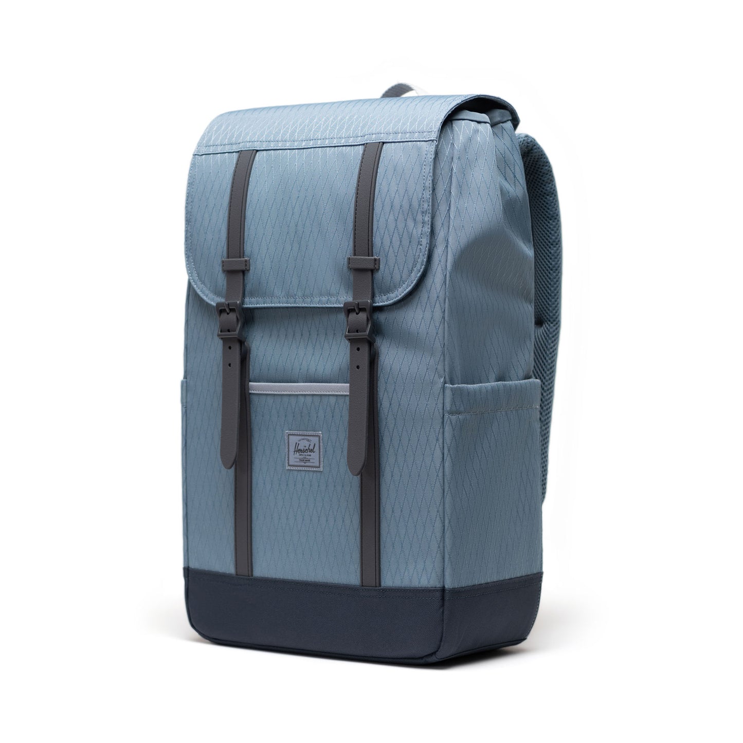 Elmas Dokulu Puslu Mavi Herschel Retreat Su İtici Kumaş 16" Laptop Uyumlu Mıknatıslı Kapama Sırt Çantası, 23 L