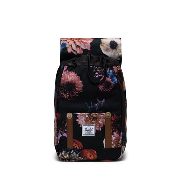 Retro Çiçekli Herschel Retreat Mini Su İtici Kumaş Sırt Çantası, 10 L