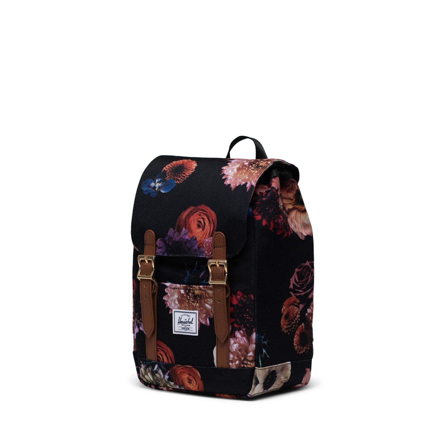 Retro Çiçekli Herschel Retreat Mini Su İtici Kumaş Sırt Çantası, 10 L