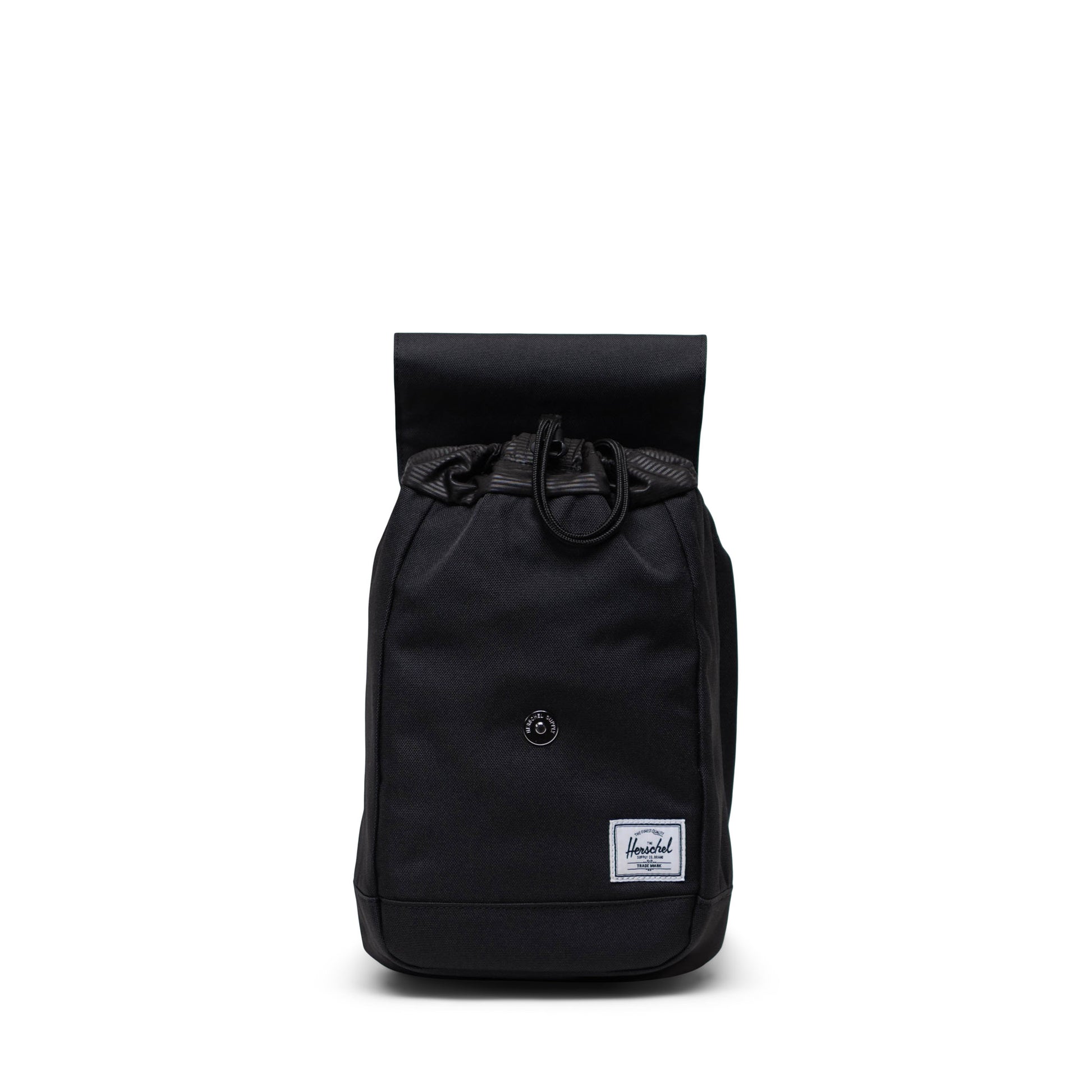 Siyah Herschel Retreat Sling Suya Dayanıklı Kumaş Mıknatıslı Kapama Çapraz Çanta, 5 L