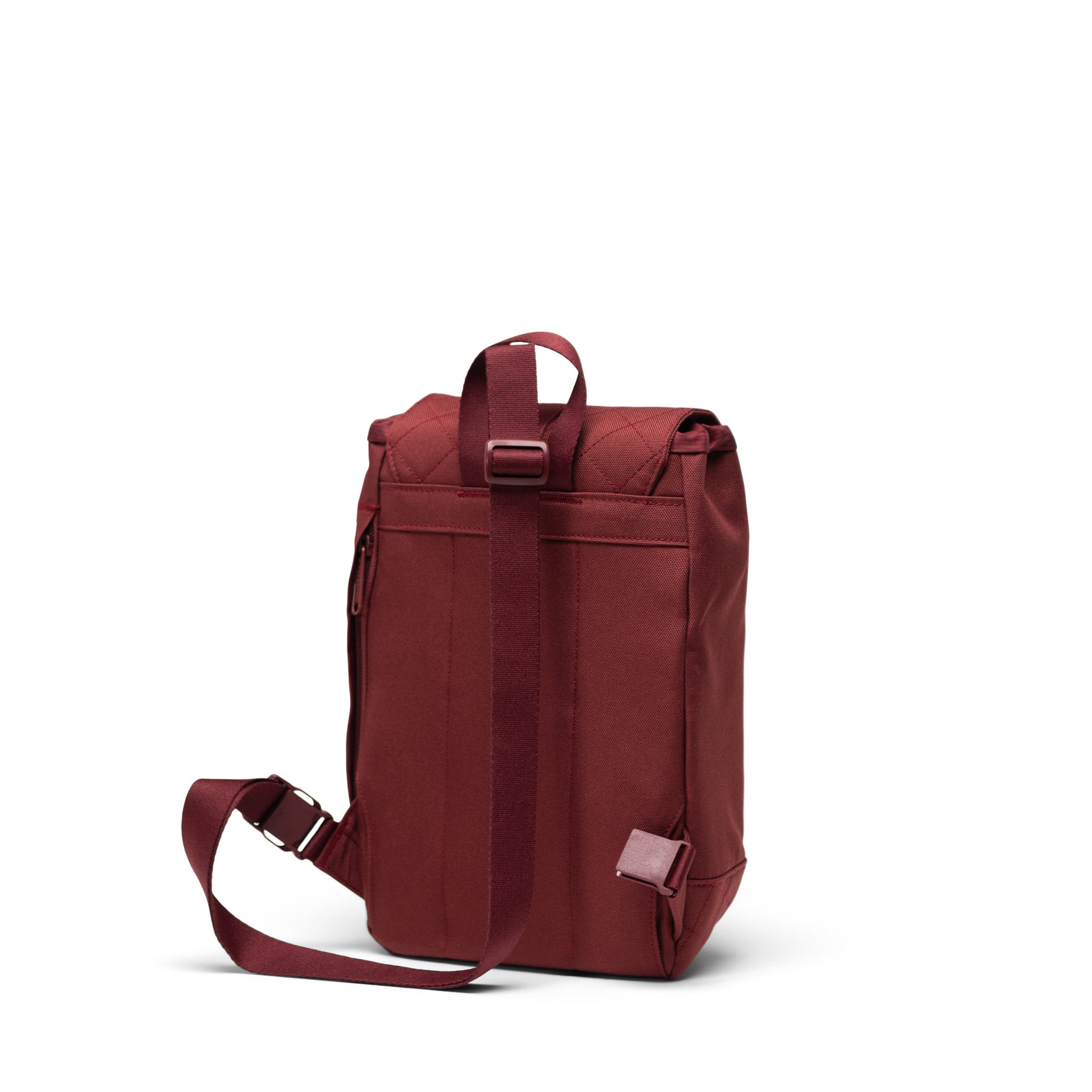 Mürdüm Kapitone Herschel Retreat Sling Suya Dayanıklı Kumaş Mıknatıslı Kapama Çapraz Çanta, 5 L