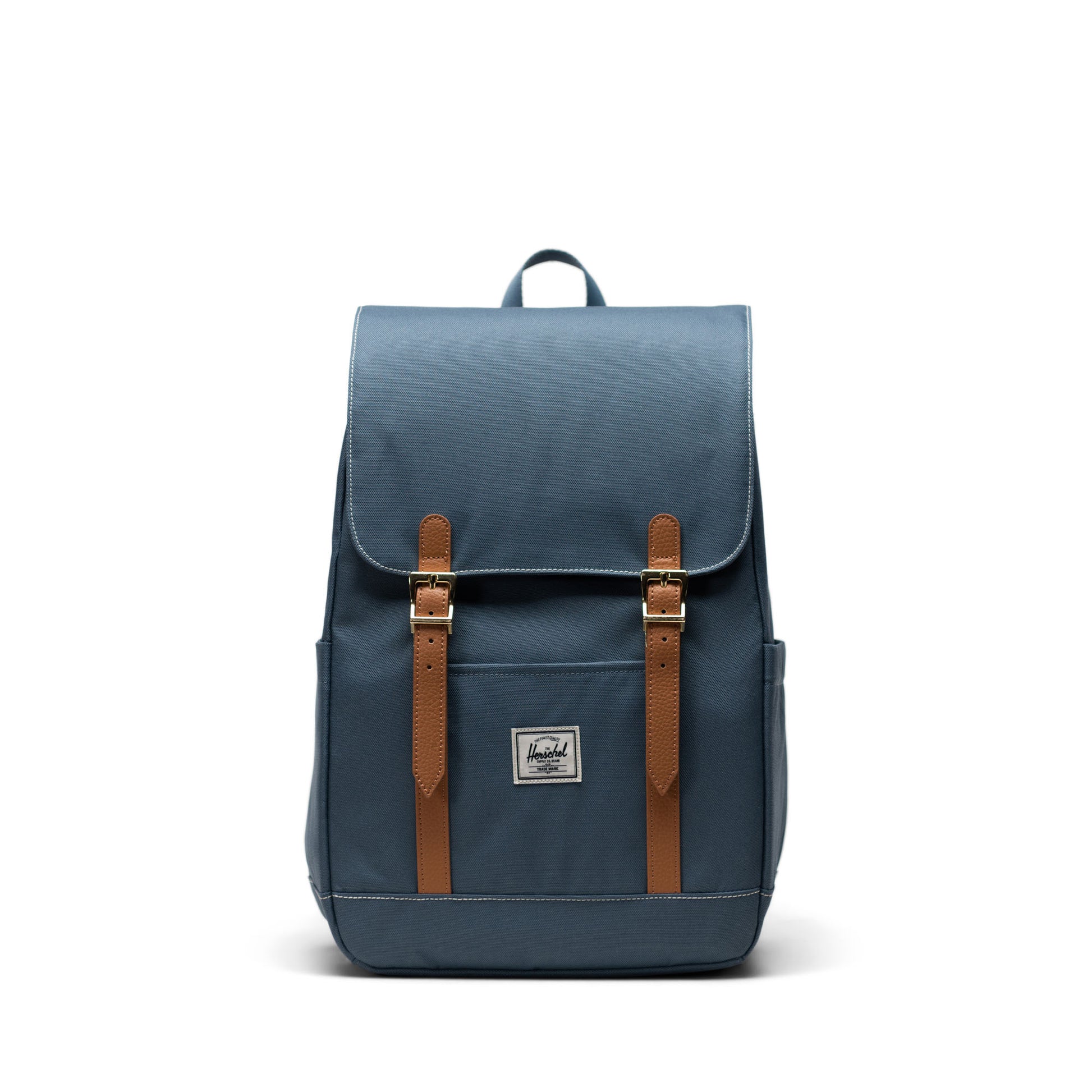Dikişli Buğulu Mavi Herschel Retreat Küçük Boy Su İtici Kumaş Sırt Çantası, 14" Laptop Uyumlu, 17 L