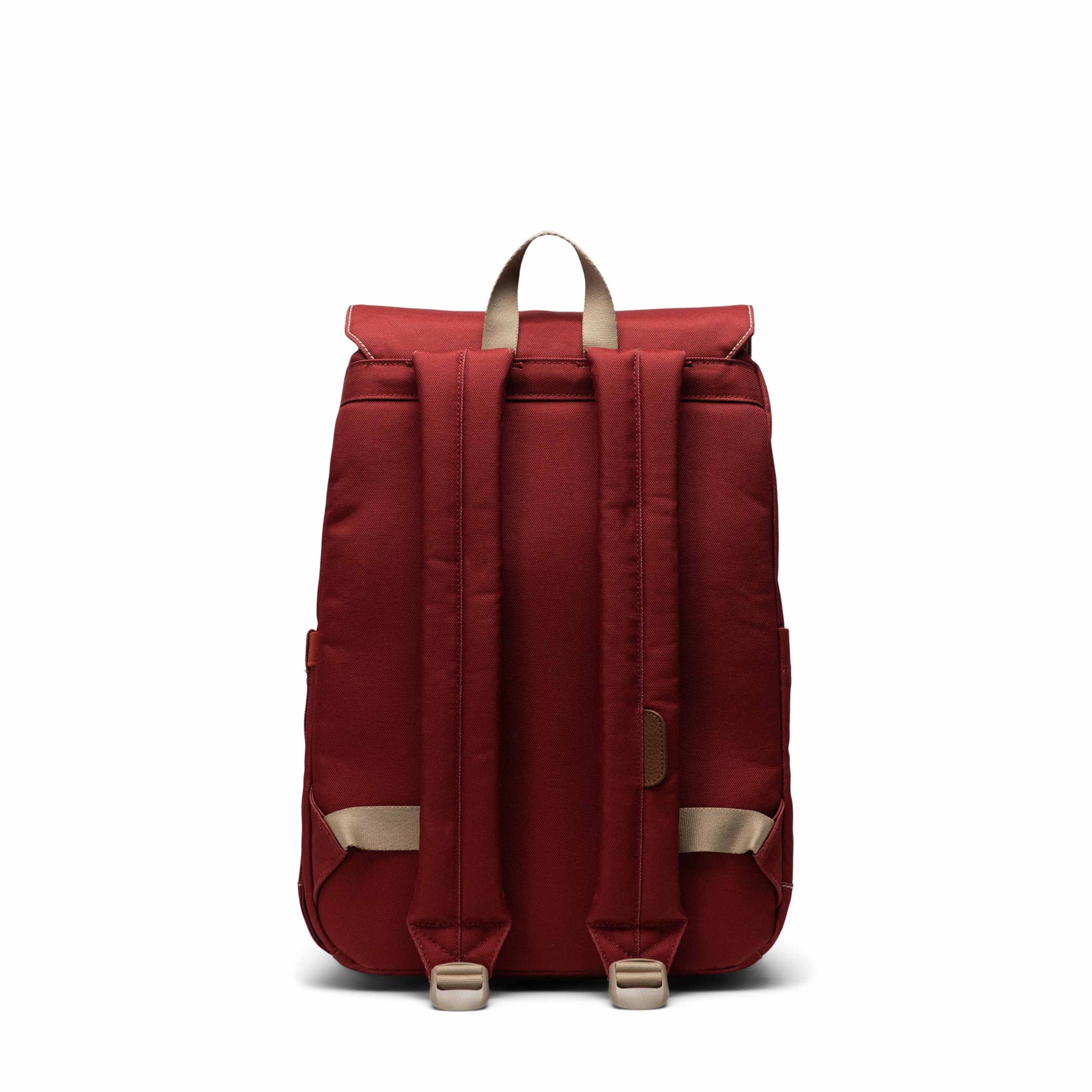 Kiremit - Beyaz Dikişli Herschel Retreat Küçük Boy Su İtici Kumaş Sırt Çantası, 14" Laptop Uyumlu, 17 L