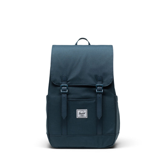 Derin Mavi Herschel Retreat Küçük Boy Su İtici Kumaş Sırt Çantası, 14" Laptop Uyumlu, 17 L