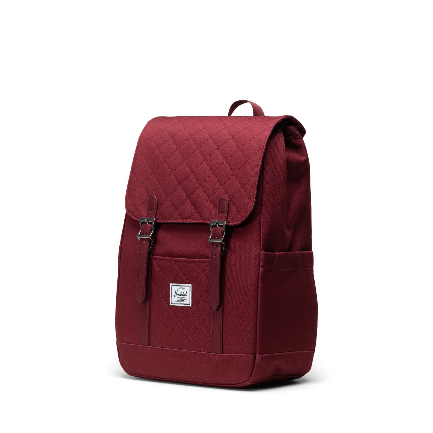 Mürdüm Kapitone Herschel Retreat Küçük Boy Su İtici Kumaş Sırt Çantası, 14" Laptop Uyumlu, 17 L