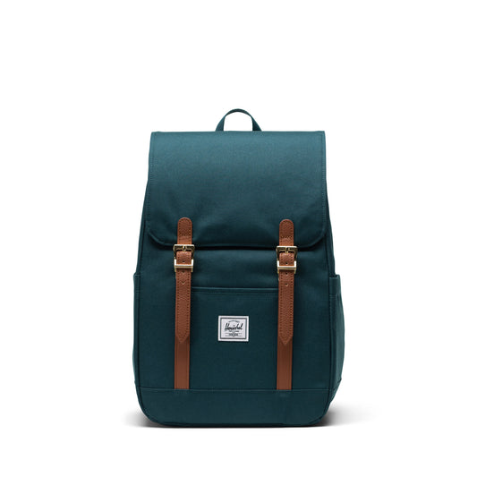 Petrol Mavisi Herschel Retreat Küçük Boy Su İtici Kumaş Sırt Çantası, 14" Laptop Uyumlu, 17 L