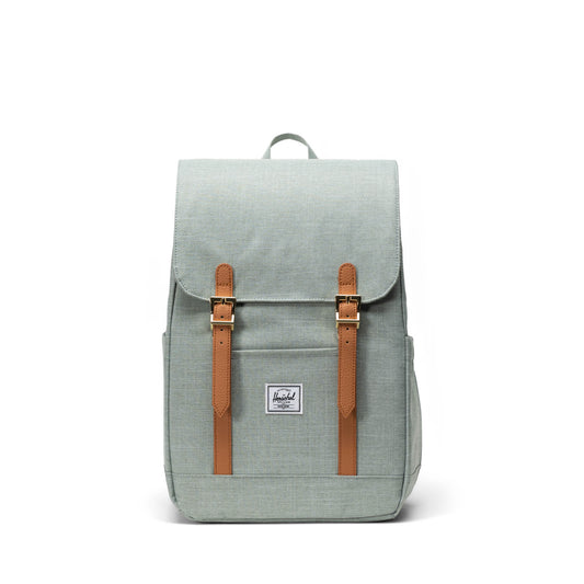 Kırçıllı Mint Yeşili Herschel Retreat Küçük Boy Su İtici Kumaş Sırt Çantası, 14" Laptop Uyumlu, 17 L