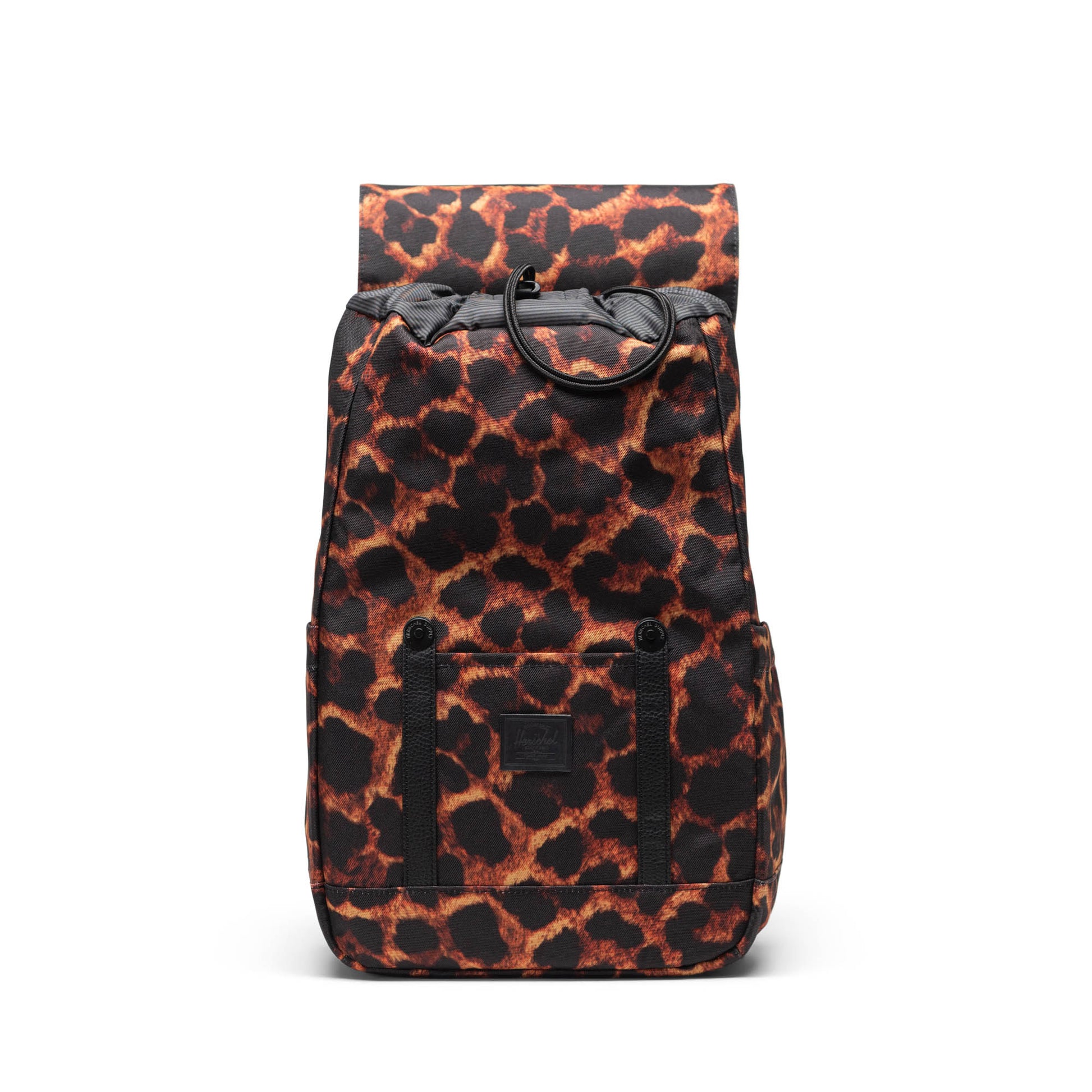 Dijital Leopar Herschel Retreat Küçük Boy Su İtici Kumaş Sırt Çantası, 14" Laptop Uyumlu, 17 L