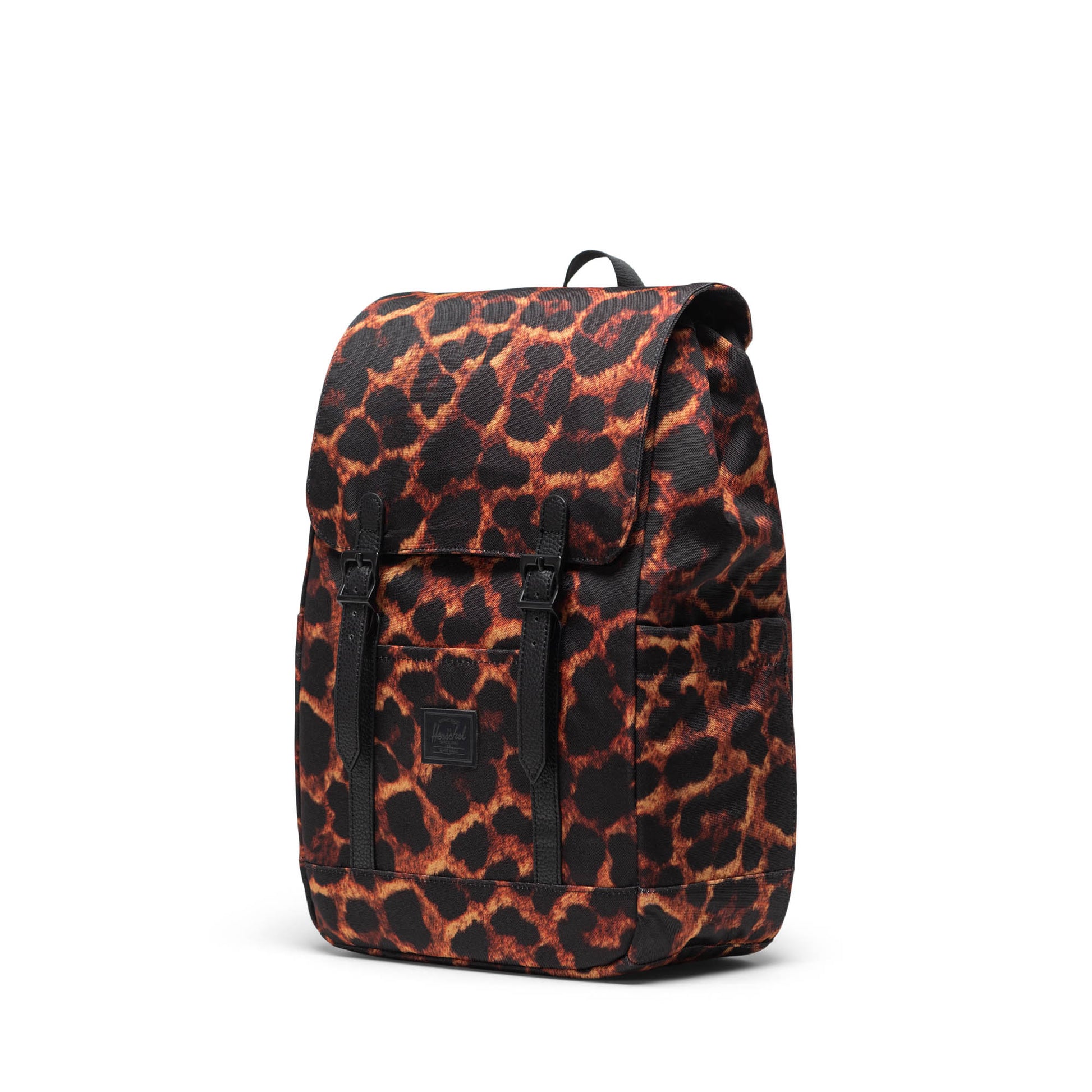 Dijital Leopar Herschel Retreat Küçük Boy Su İtici Kumaş Sırt Çantası, 14" Laptop Uyumlu, 17 L