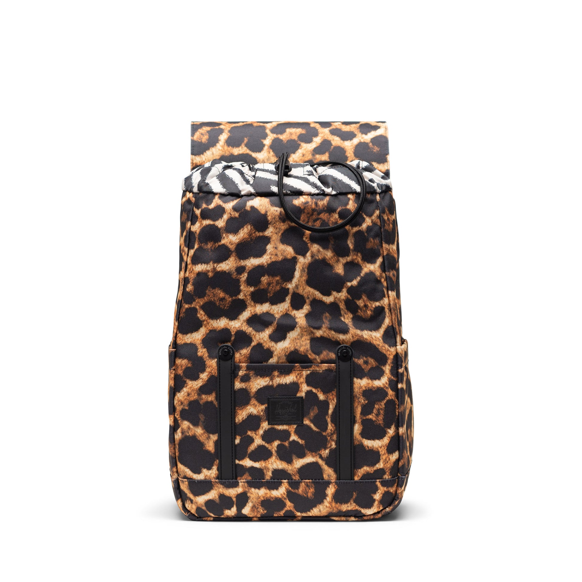 Açık Digi Leopard Herschel Retreat Küçük Boy Su İtici Kumaş Sırt Çantası, 14" Laptop Uyumlu, 17 L