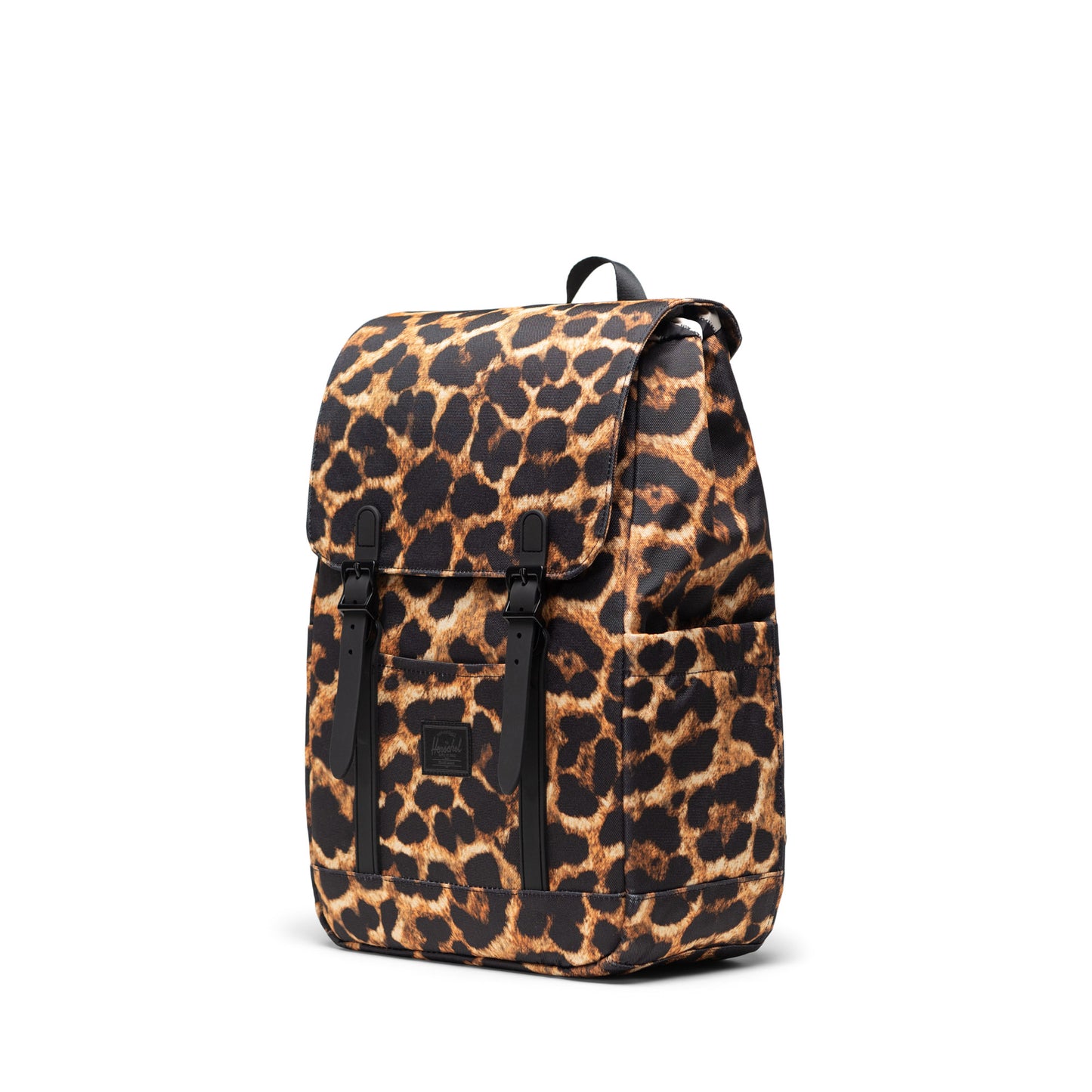 Açık Digi Leopard Herschel Retreat Küçük Boy Su İtici Kumaş Sırt Çantası, 14" Laptop Uyumlu, 17 L
