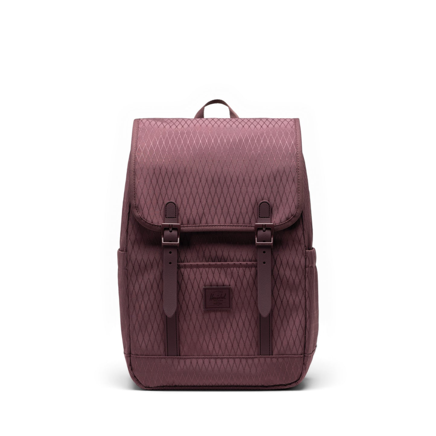 Elmas Dokulu Koyu Mor Herschel Retreat Küçük Boy Su İtici Kumaş Sırt Çantası, 14" Laptop Uyumlu, 17 L