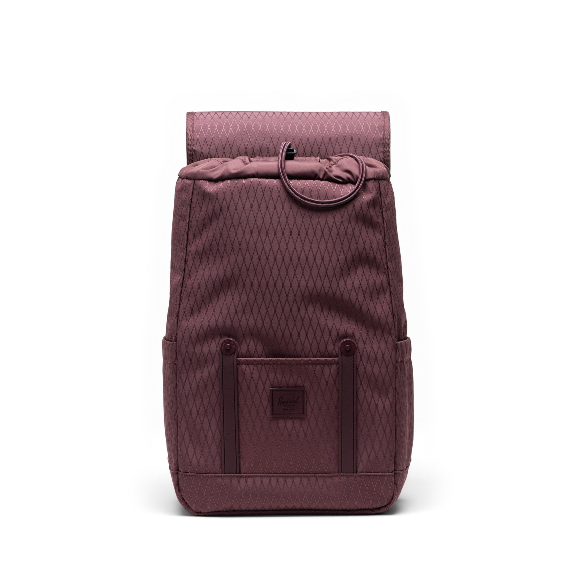 Elmas Dokulu Koyu Mor Herschel Retreat Küçük Boy Su İtici Kumaş Sırt Çantası, 14" Laptop Uyumlu, 17 L