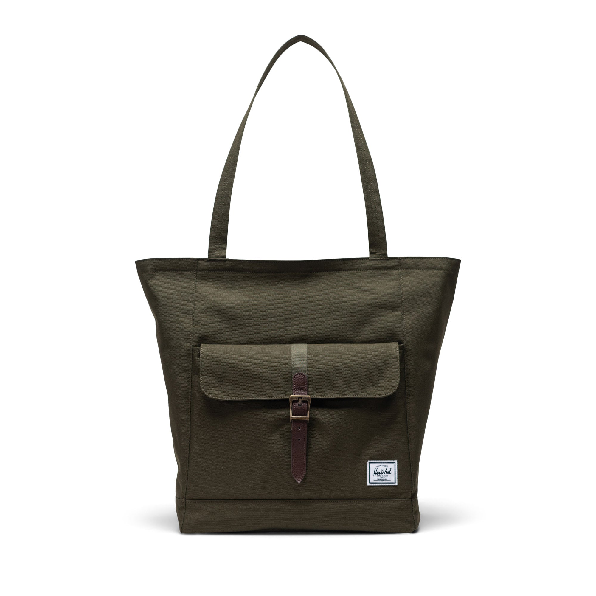Haki Herschel Retreat Tote Omuz Çantası Su İtici Kumaş Omuz Çantası, 20 L
