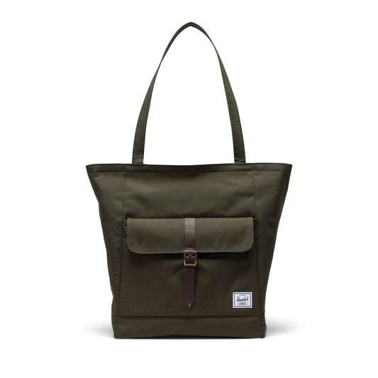 Haki Herschel Retreat Tote Omuz Çantası Su İtici Kumaş Omuz Çantası, 20 L