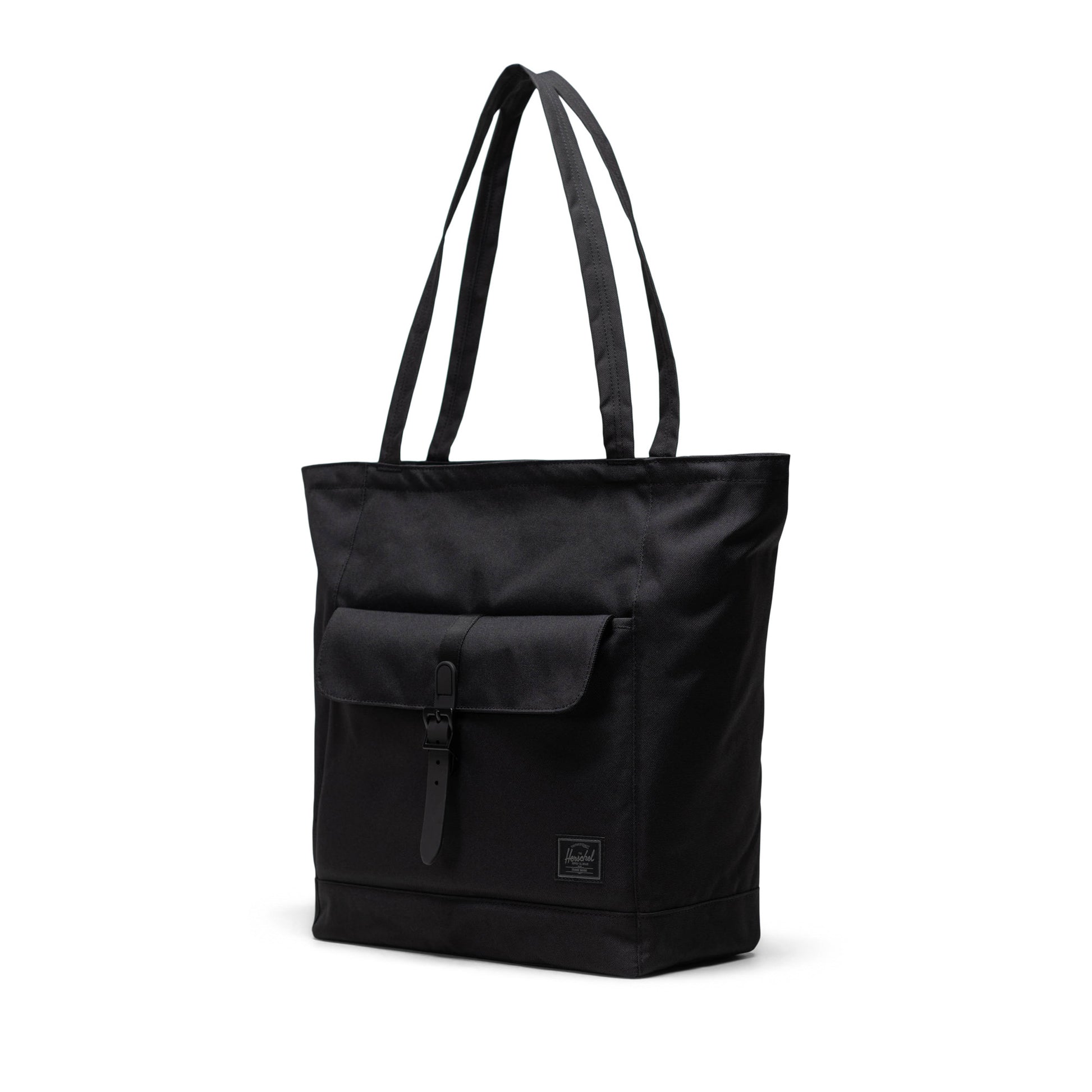 Siyah Tonal Herschel Retreat Tote Omuz Çantası Su İtici Kumaş Omuz Çantası, 20 L