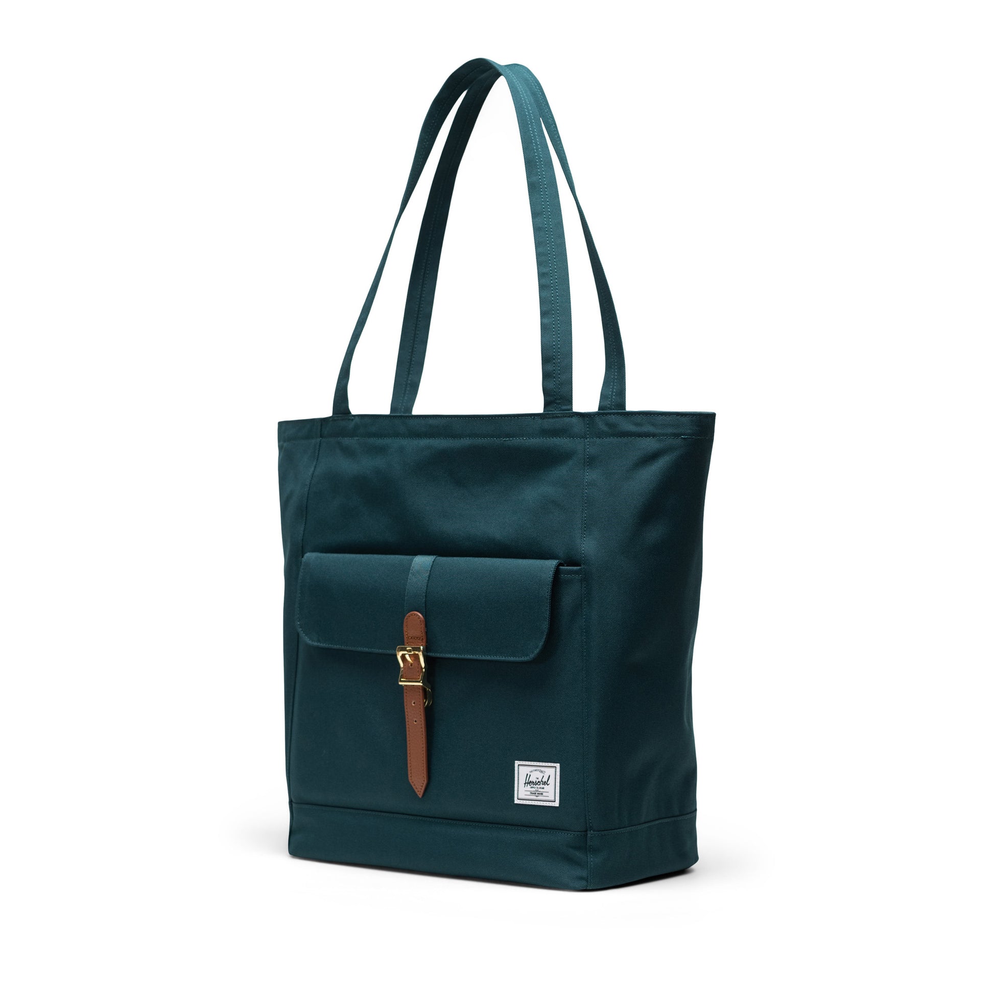 Petrol Mavisi Herschel Retreat Tote Omuz Çantası Su İtici Kumaş Omuz Çantası, 20 L