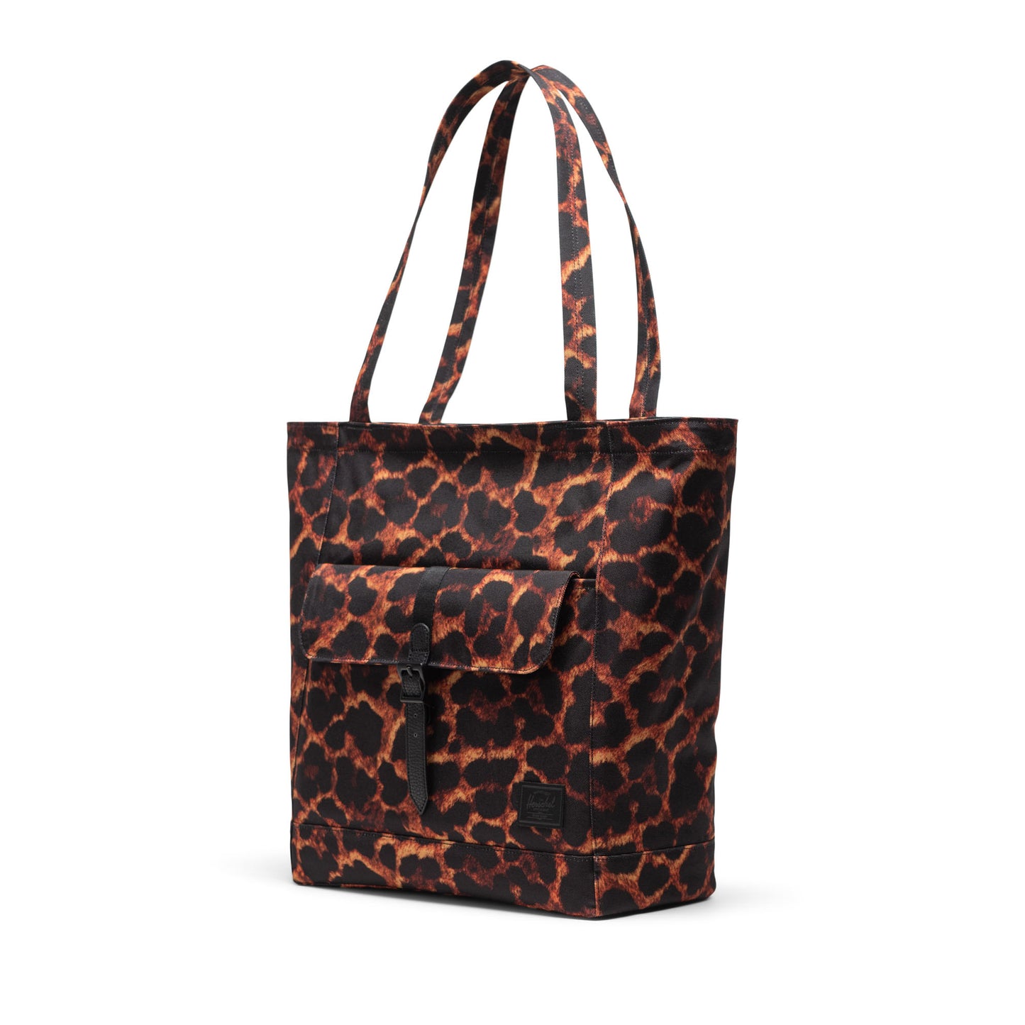 Dijital Leopar Herschel Retreat Tote Omuz Çantası Su İtici Kumaş Omuz Çantası, 20 L
