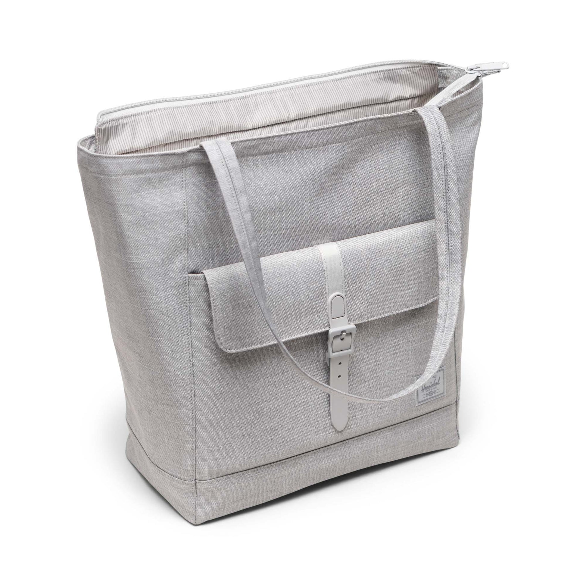 Kırçıllı Keten Gri Herschel Retreat Tote Omuz Çantası Su İtici Kumaş Omuz Çantası, 20 L