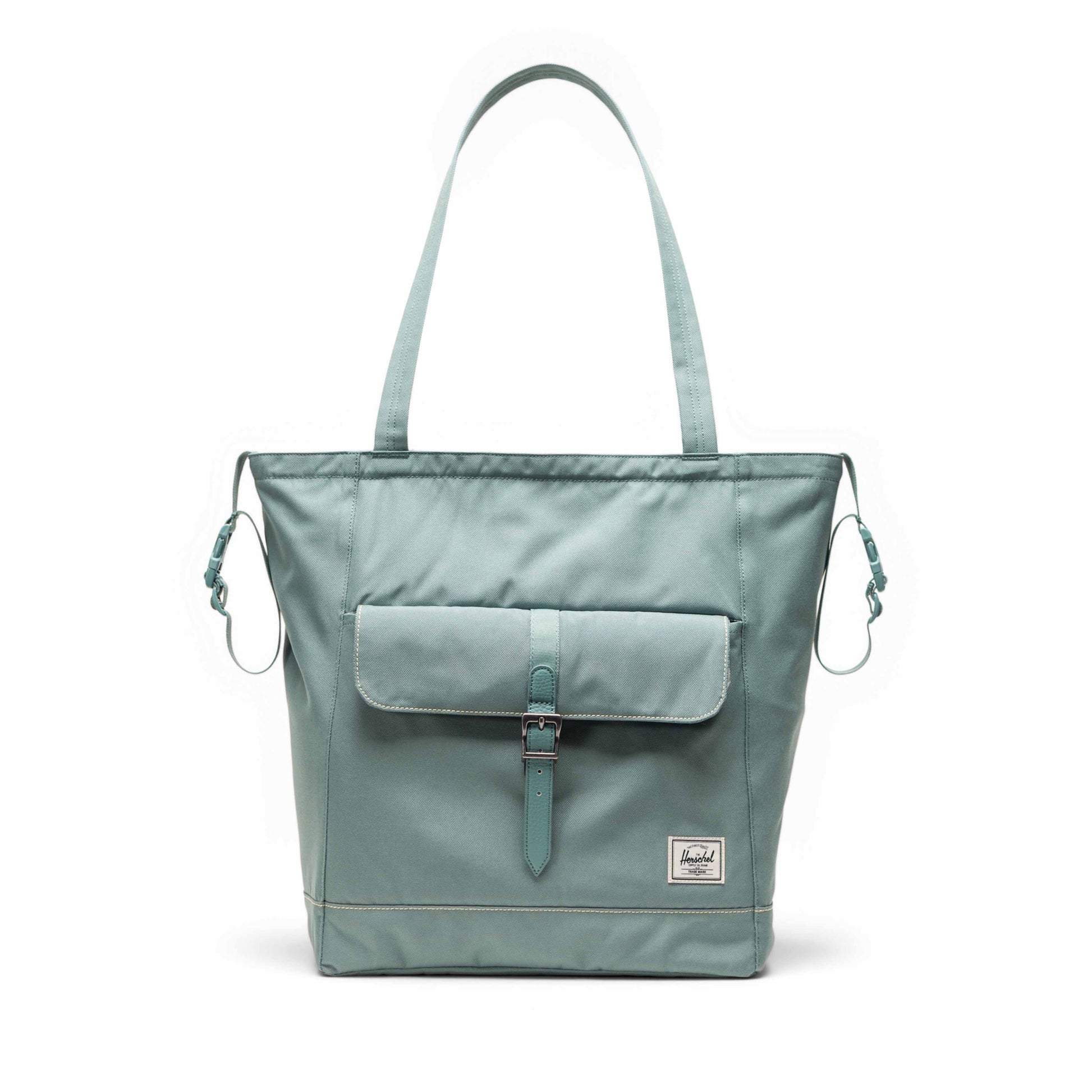 Pastel Adaçayı Herschel Retreat Tote Omuz Çantası Diaper Alt Açma Matlı Anne Bebek Omuz Çantası, 14" Laptop Uyumlu, 18.5L