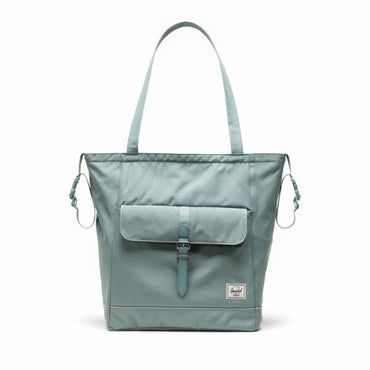 Pastel Adaçayı Herschel Retreat Tote Omuz Çantası Diaper Alt Açma Matlı Anne Bebek Omuz Çantası, 14" Laptop Uyumlu, 18.5L