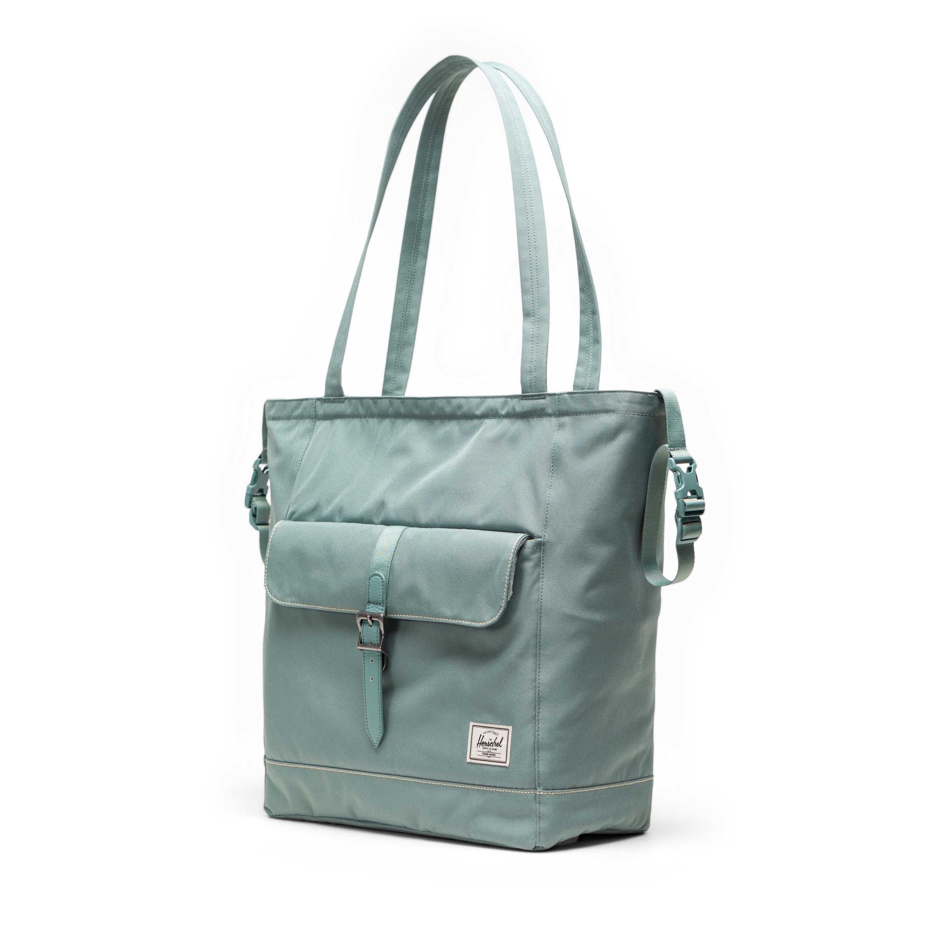 Pastel Adaçayı Herschel Retreat Tote Omuz Çantası Diaper Alt Açma Matlı Anne Bebek Omuz Çantası, 14" Laptop Uyumlu, 18.5L