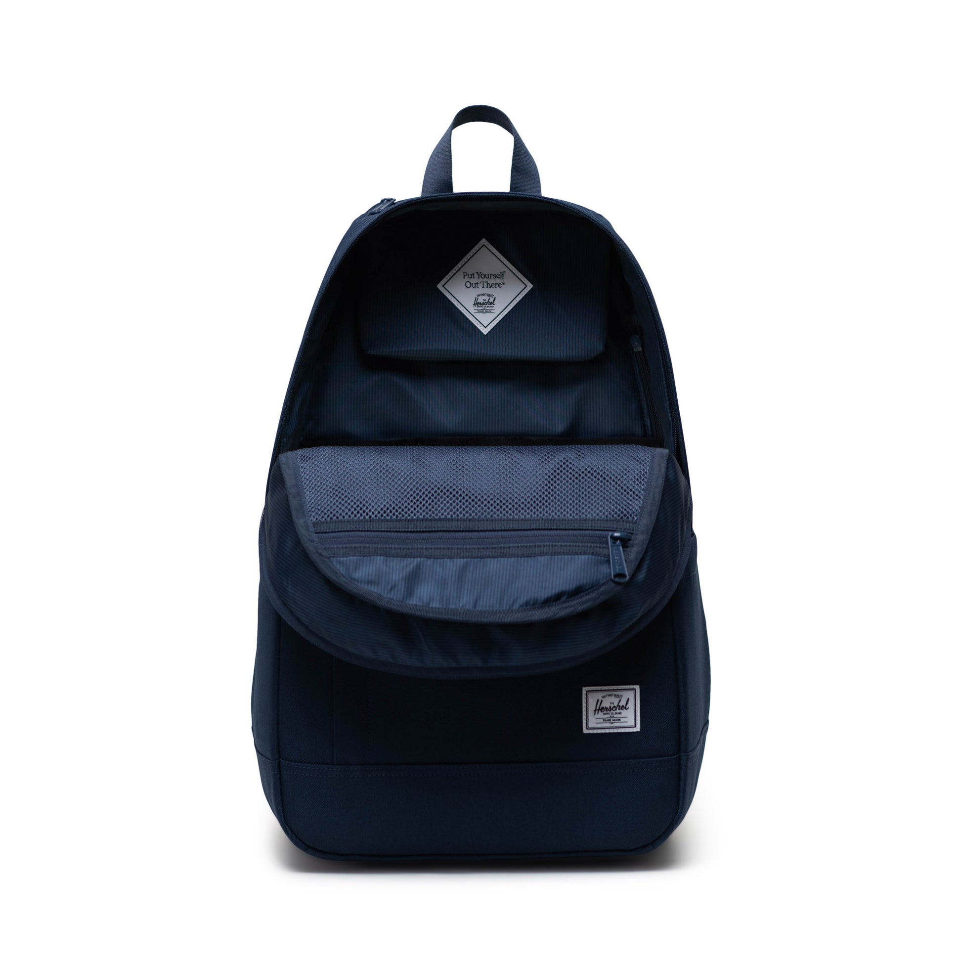 Lacivert Herschel Seymour Su İtici Kumaş Sırt Çantası, 16" Laptop Uyumlu, 26 L