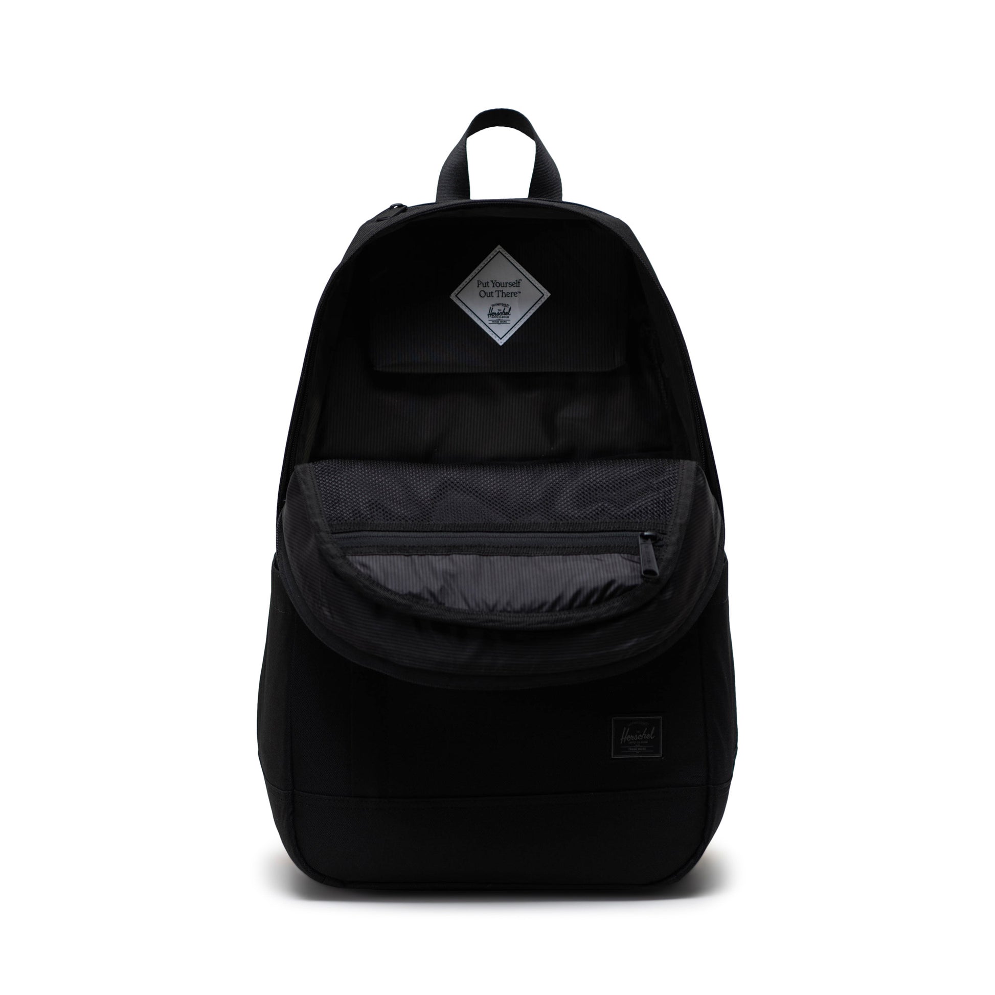 Siyah Tonal Herschel Seymour Su İtici Kumaş Sırt Çantası, 16" Laptop Uyumlu, 26 L