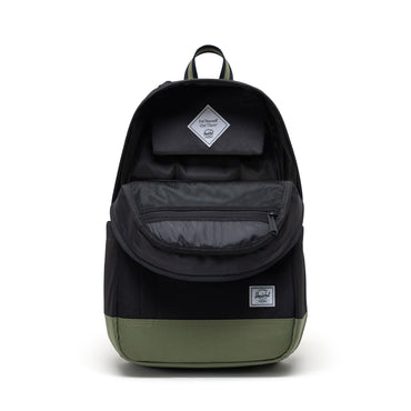 Siyah - Yonca Yeşili Herschel Seymour Su İtici Kumaş Sırt Çantası, 16" Laptop Uyumlu, 26 L