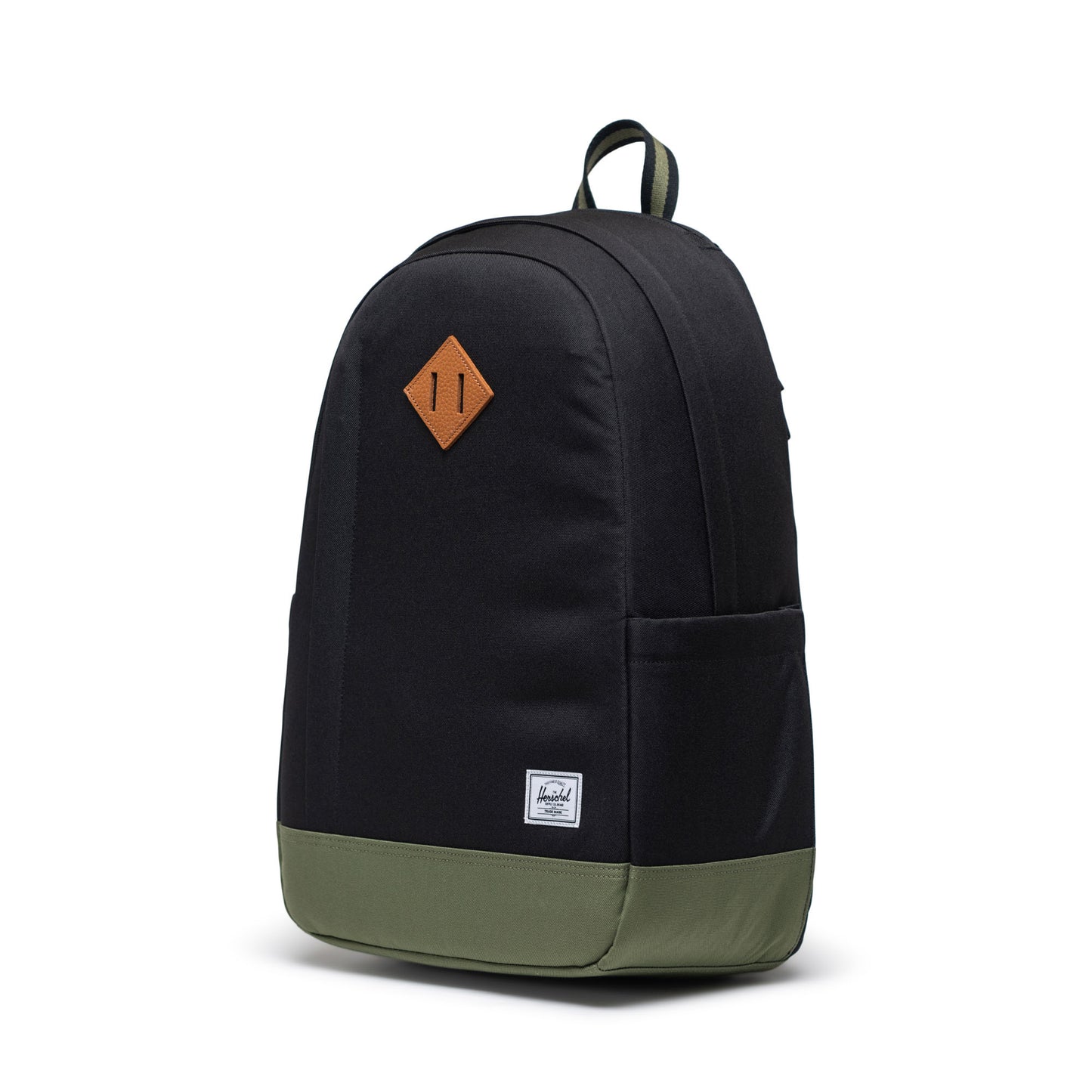 Siyah - Yonca Yeşili Herschel Seymour Su İtici Kumaş Sırt Çantası, 16" Laptop Uyumlu, 26 L