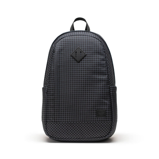 Grid Siyah Herschel Seymour Su İtici Kumaş Sırt Çantası, 16" Laptop Uyumlu, 26 L
