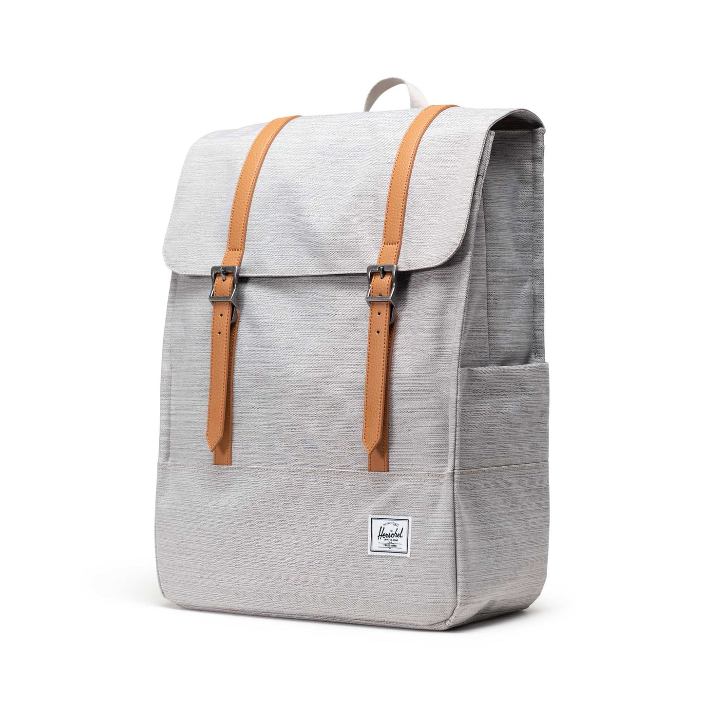 Kırçıllı Açık Gri Herschel Survey Su İtici Kumaş Sırt Çantası, 16" Laptop Uyumlu, 20 L